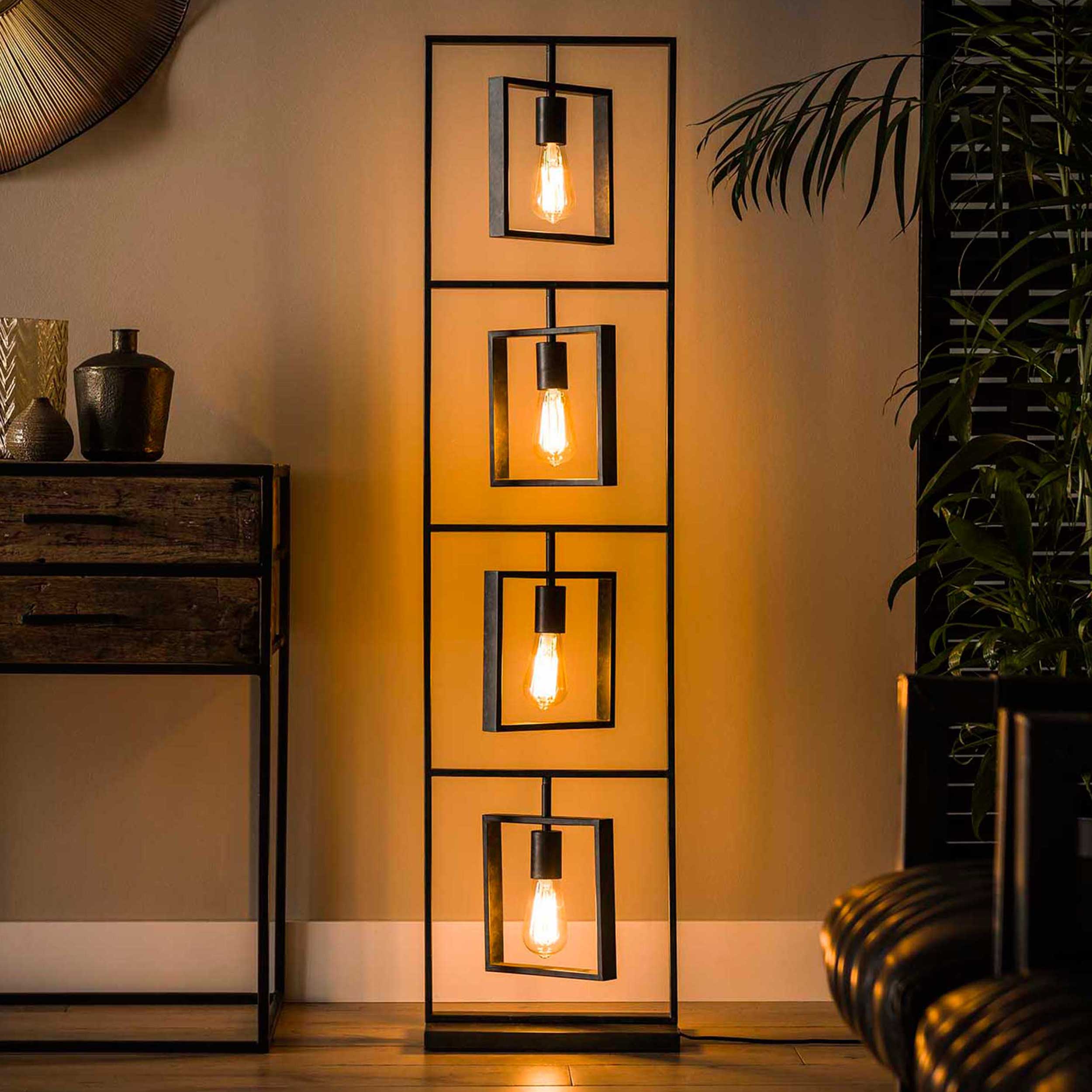 Lampadaire Turner 4 lampes - anthracite