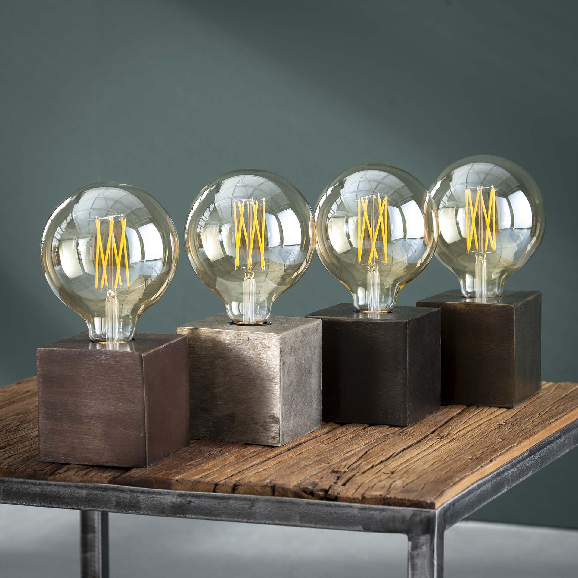 Lampe d'appoint Cubes - bronze - Image 3