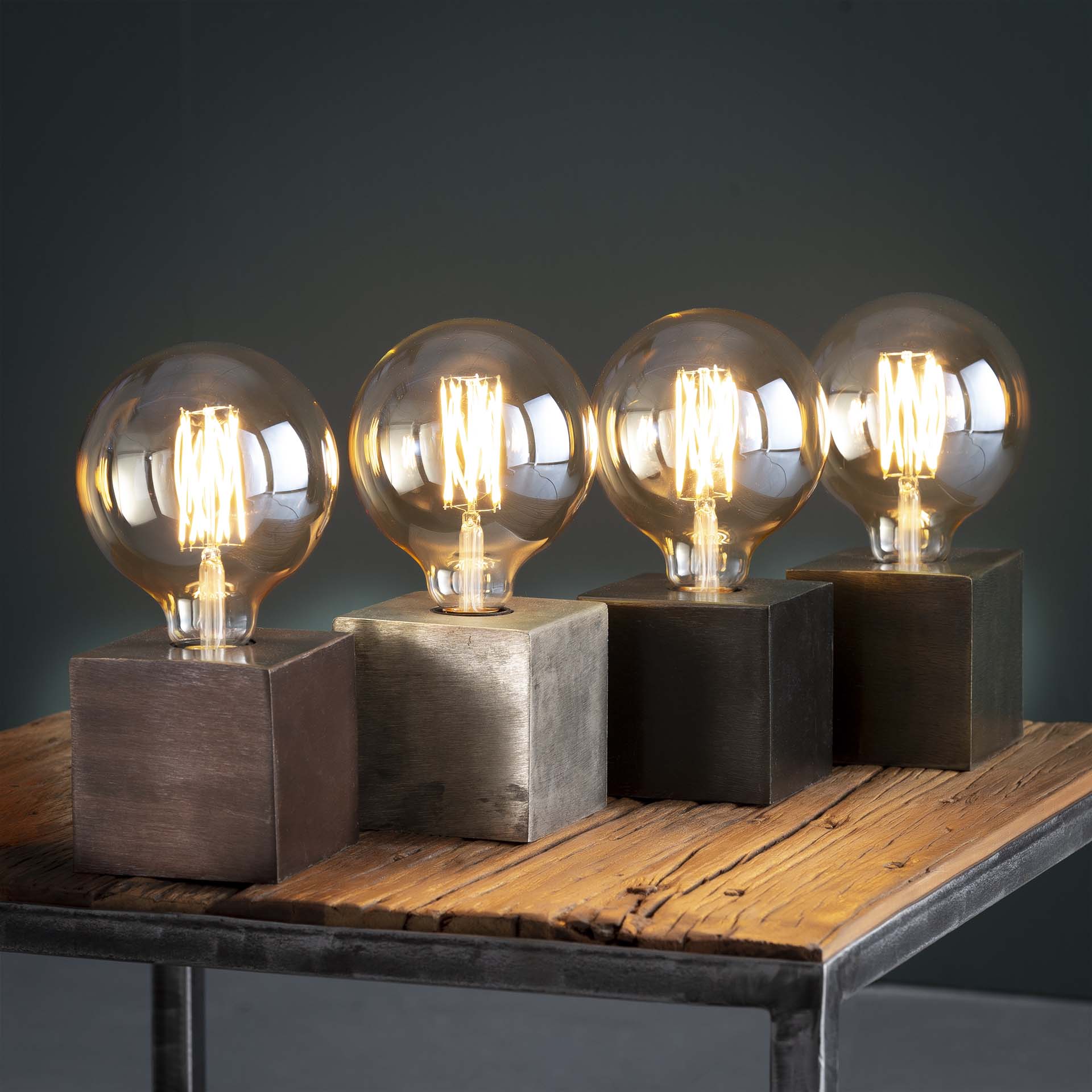 Lampe d'appoint Cubes - bronze - Image 4