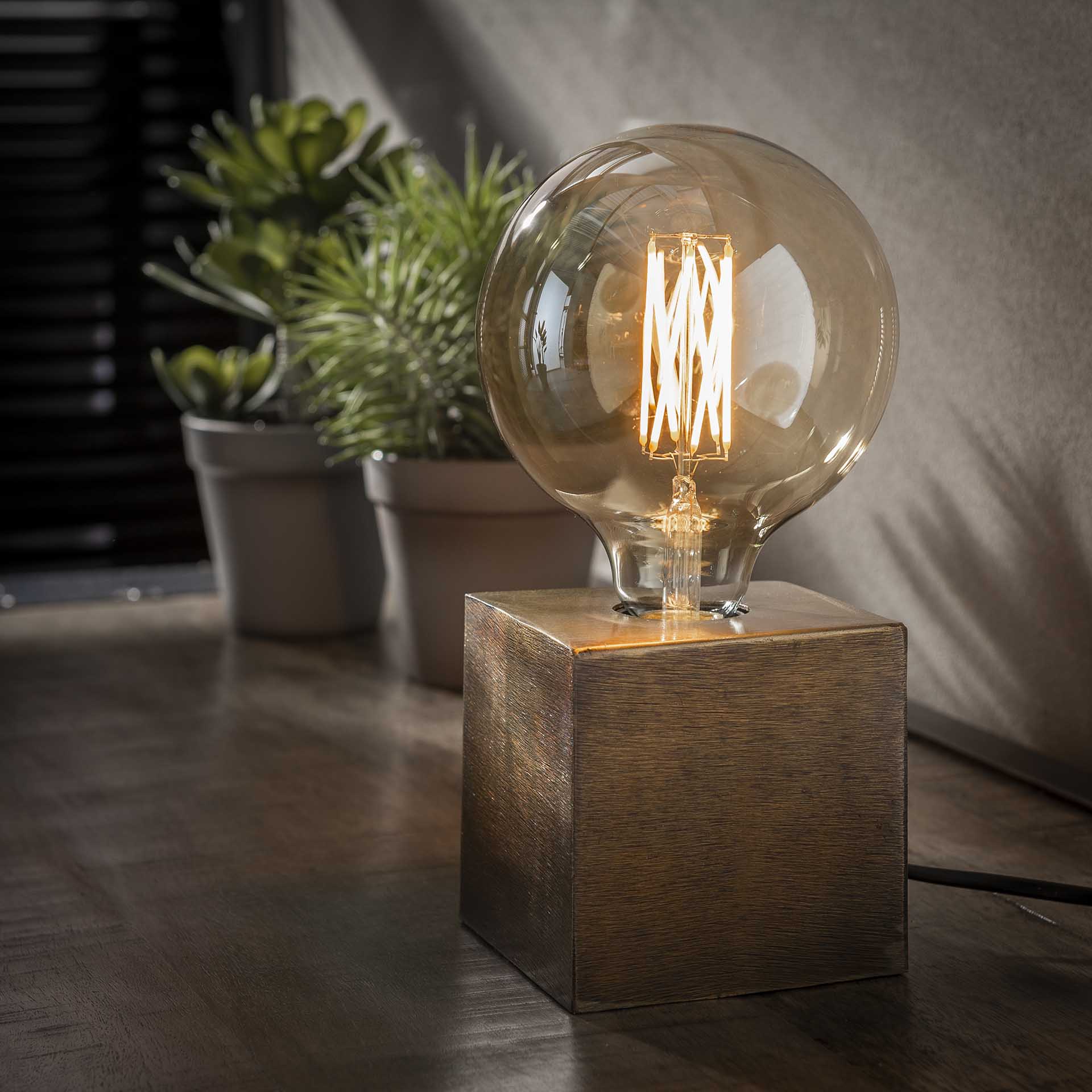Lampe d'appoint Cubes - bronze