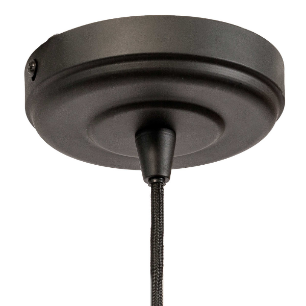 Lampe suspendue Fumé 37cm - verre fumé - Image 2