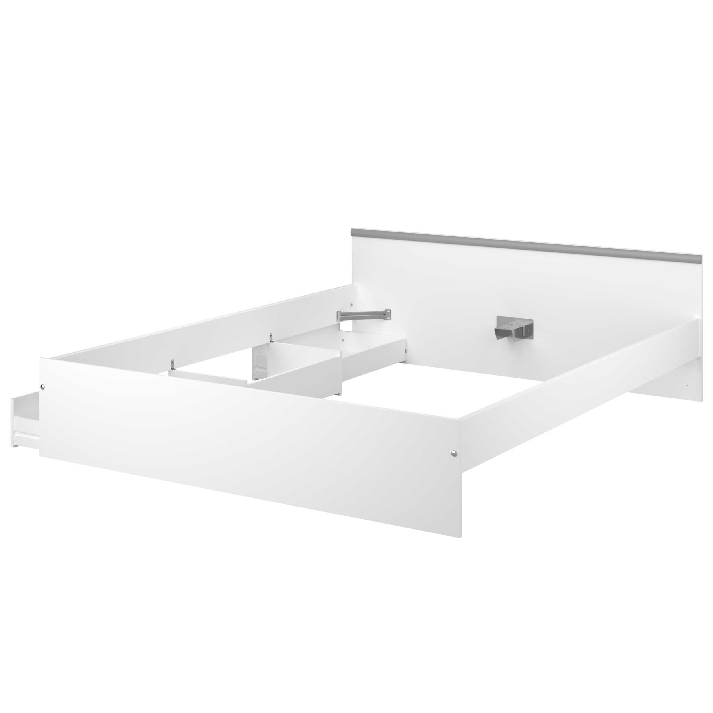 Lit Alma 140x190cm avec tiroirs - blanc - Image 2