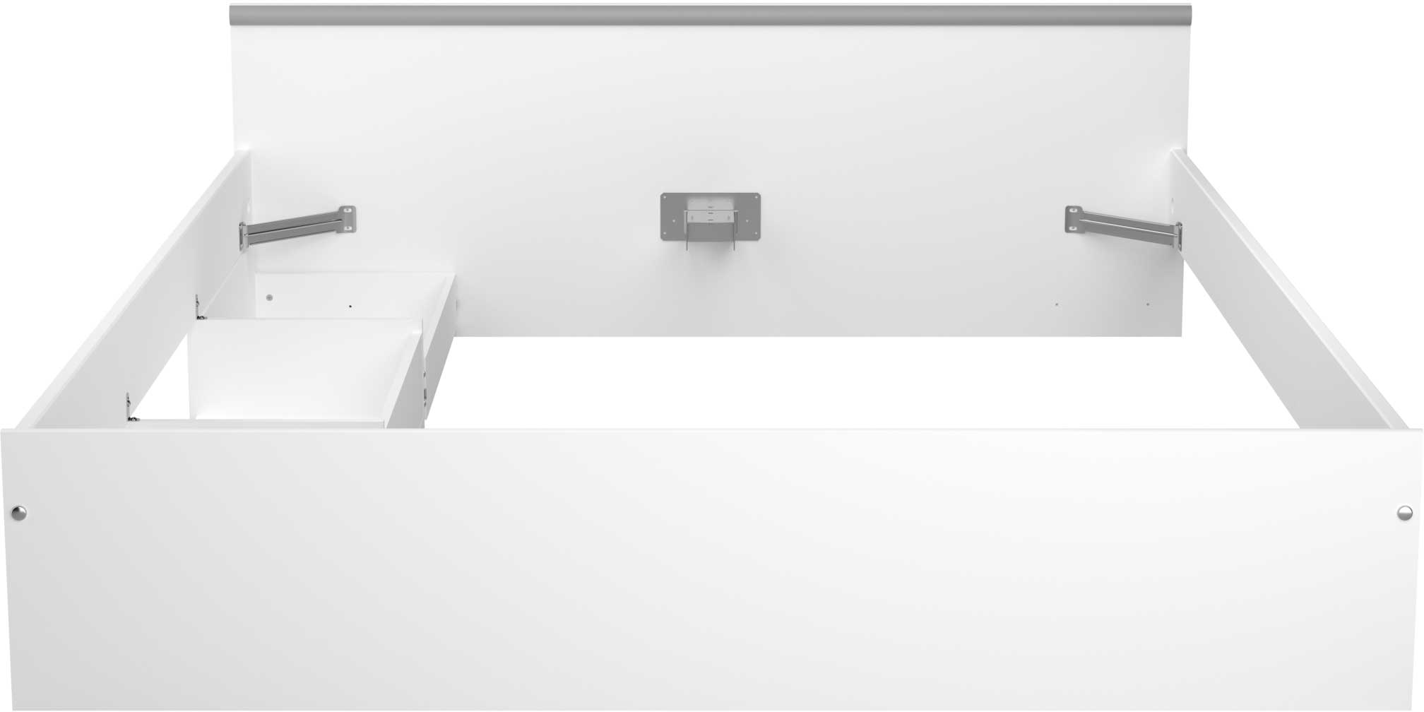 Lit Alma 140x200cm avec 2 tiroirs - blanc - Image 5