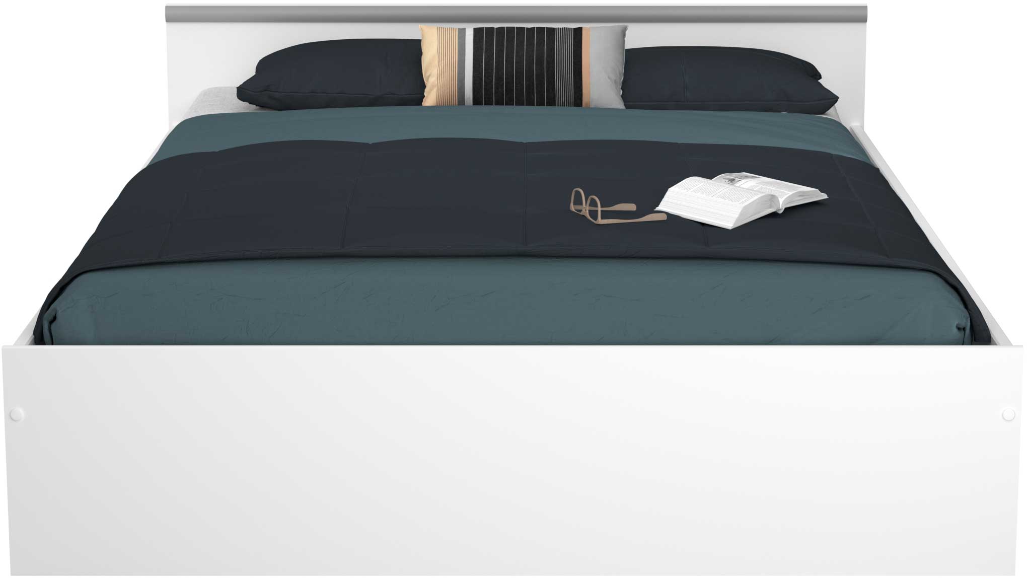 Lit Alma 140x200cm avec 2 tiroirs - blanc - Image 8