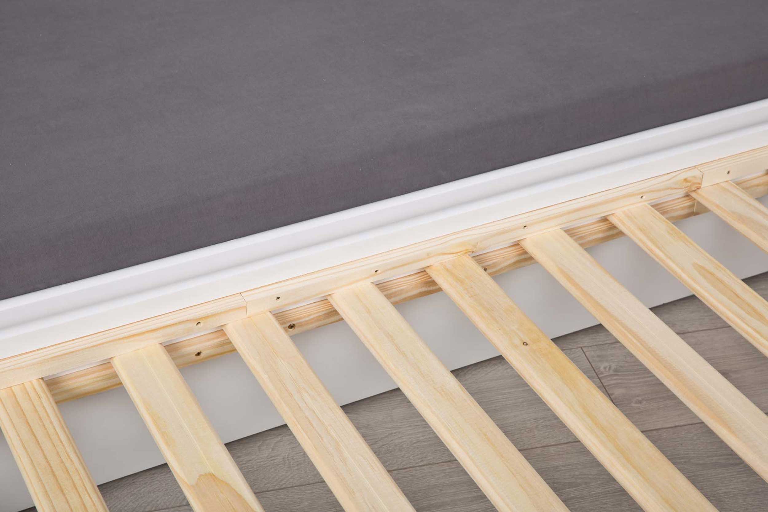 Lit banquette gigogne Lothar 90x200cm 3 couchages - white wash - Image 2