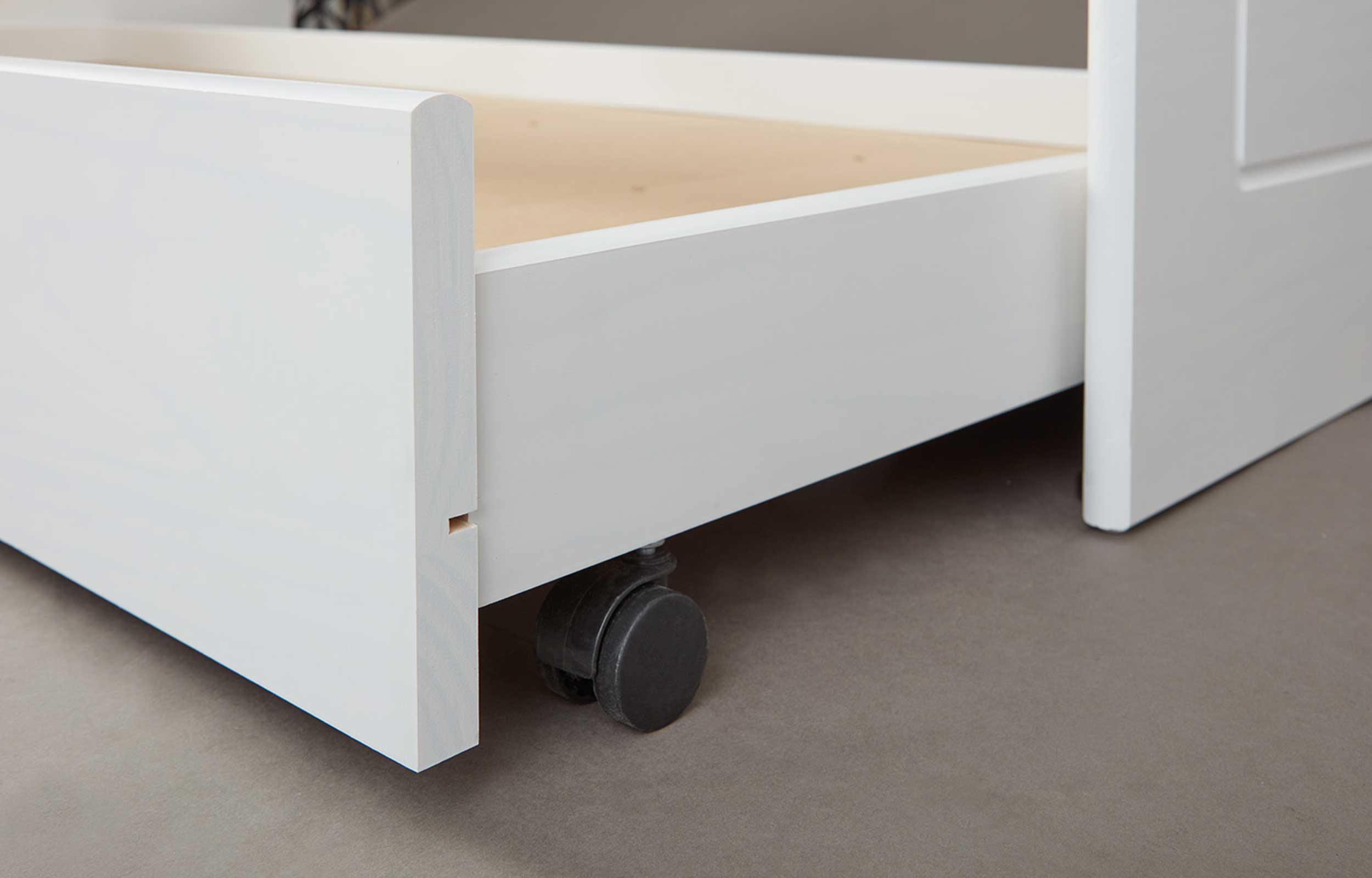 Lit banquette gigogne Malte - blanc - Image 7