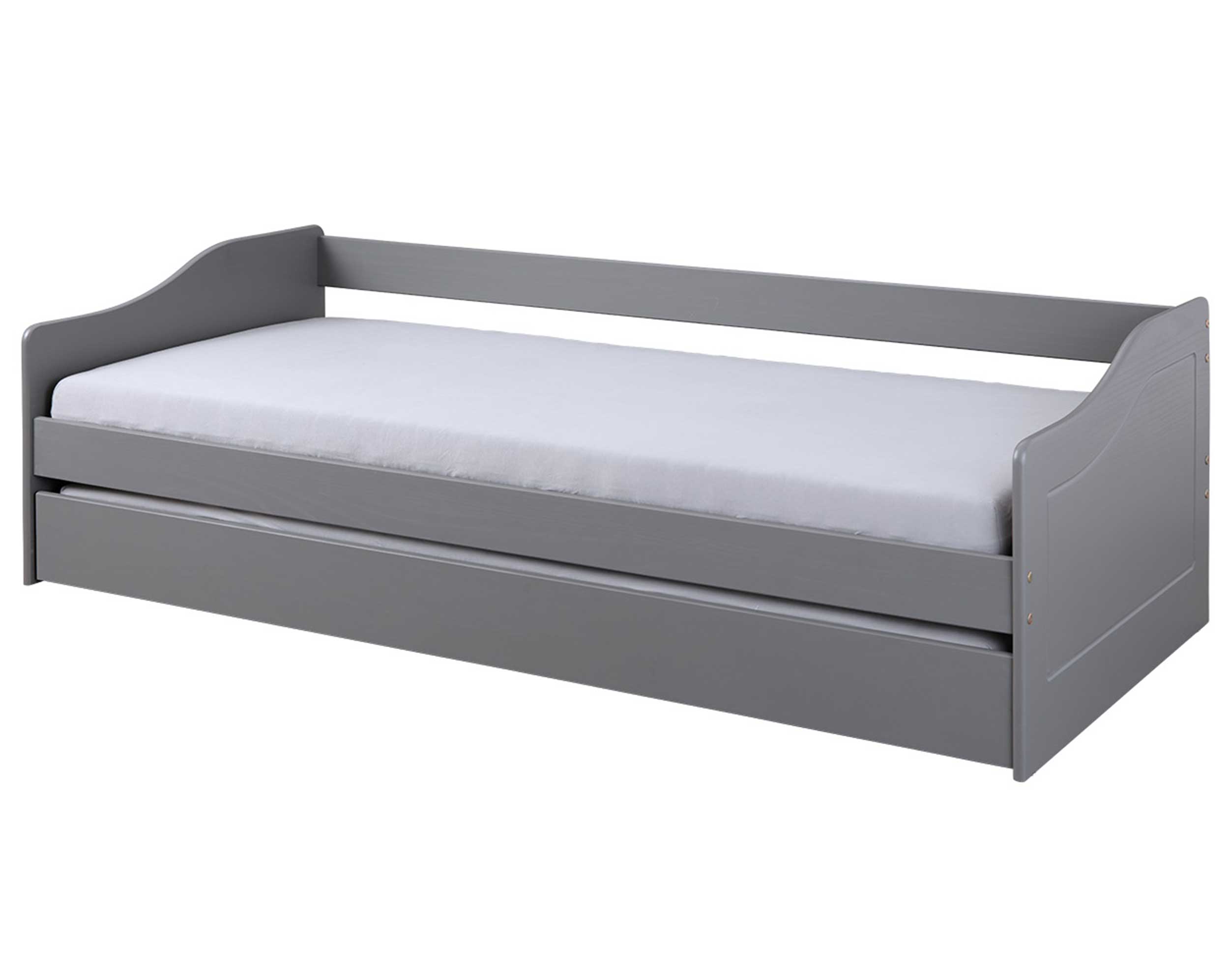 Lit banquette gigogne Malte - gris - Image 12