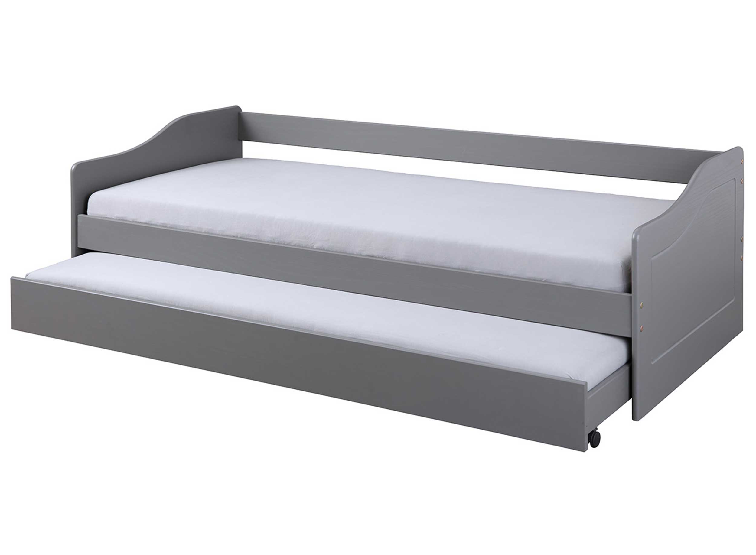 Lit banquette gigogne Malte - gris - Image 8