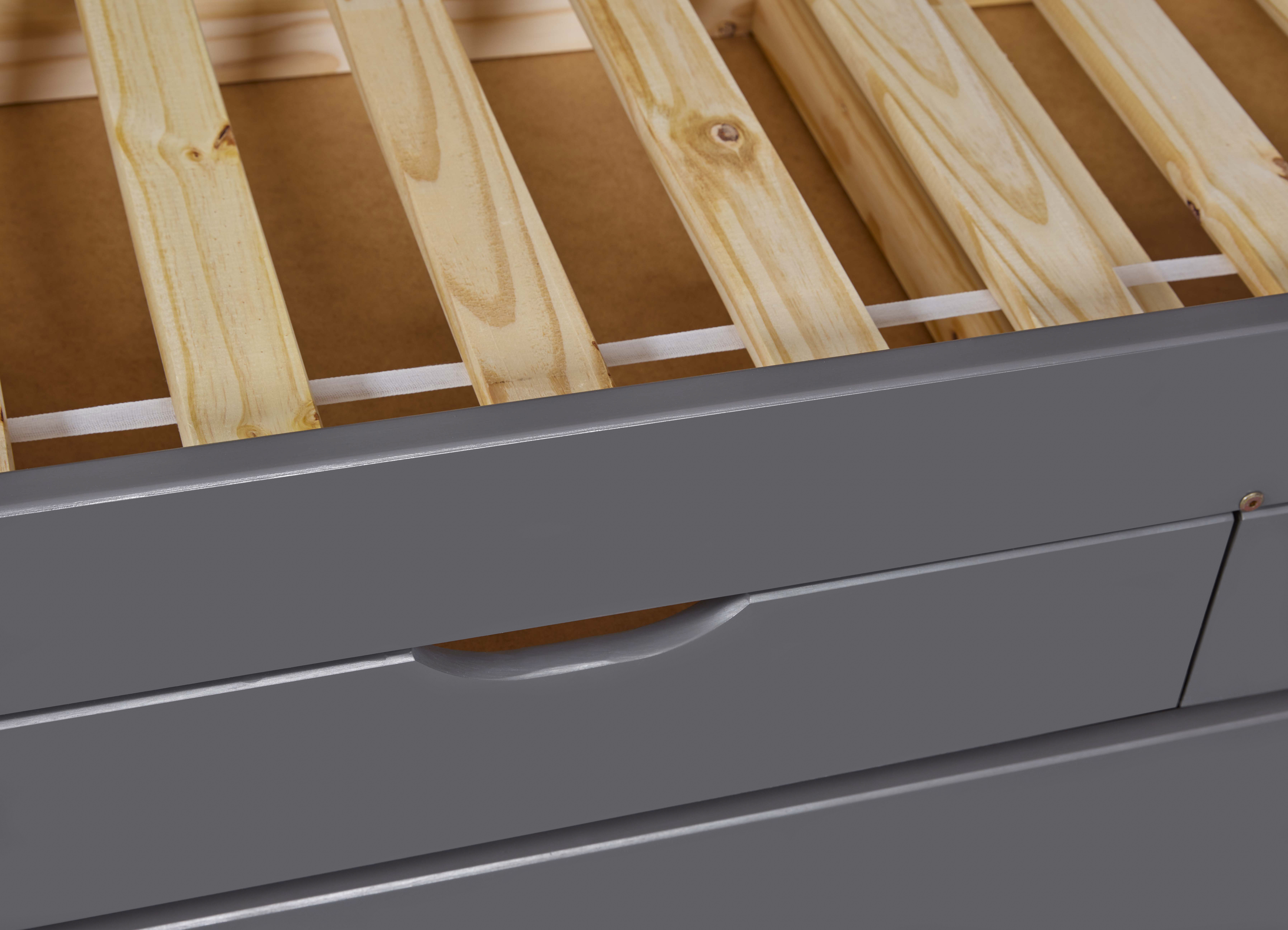 Lit banquette Jenny 90x200 cm avec 3 tiroirs- gris - Image 7
