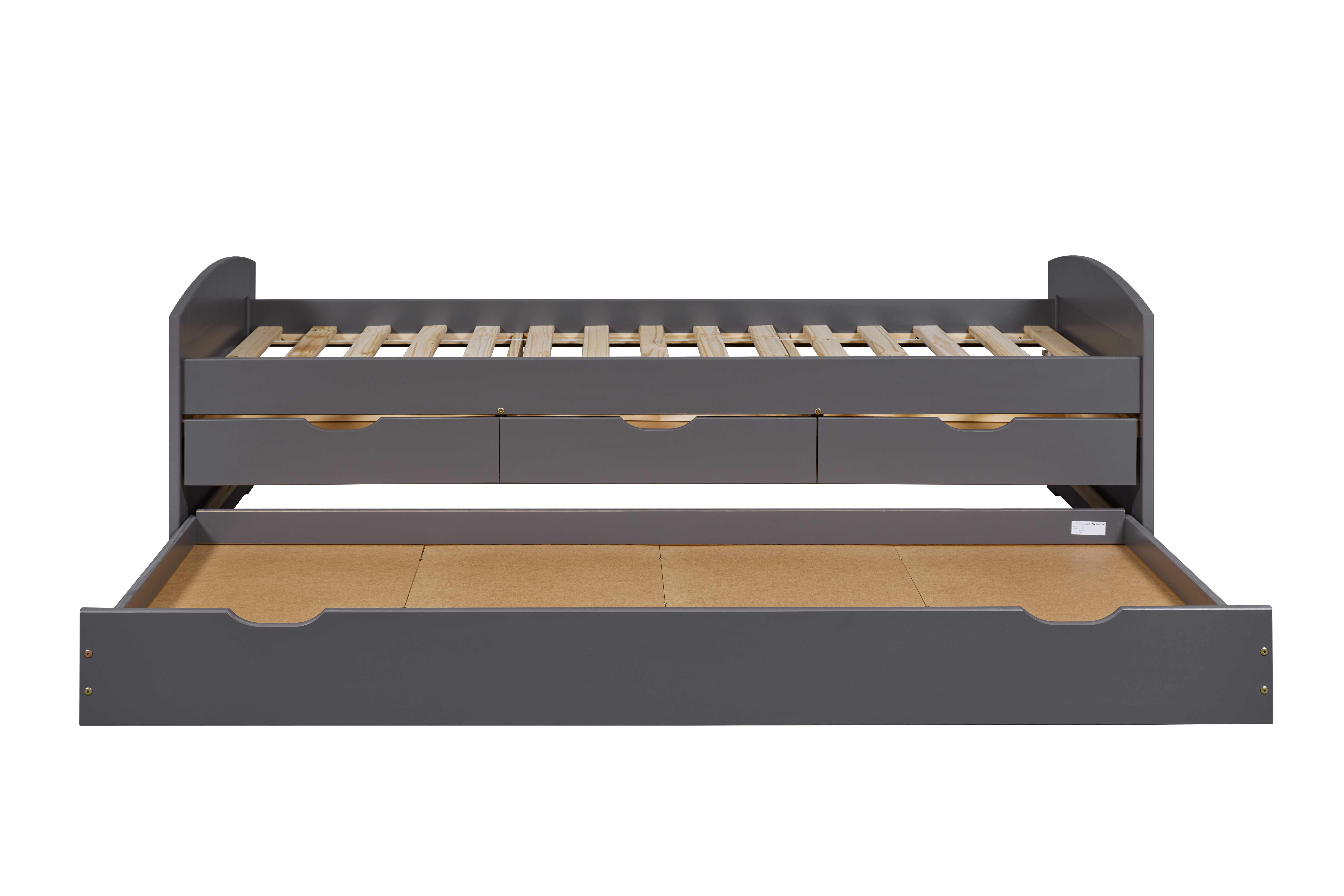 Lit banquette Jenny 90x200 cm avec 3 tiroirs- gris - Image 10