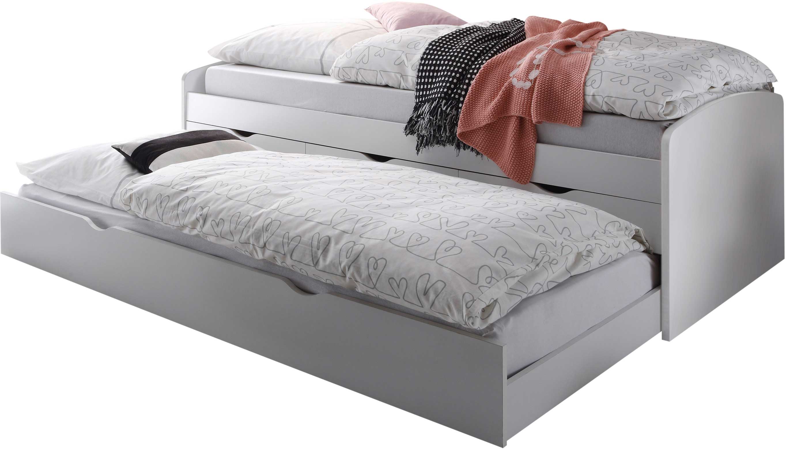 Lit banquette Nasri 90x200 avec tiroir de lit - blanc - Image 2