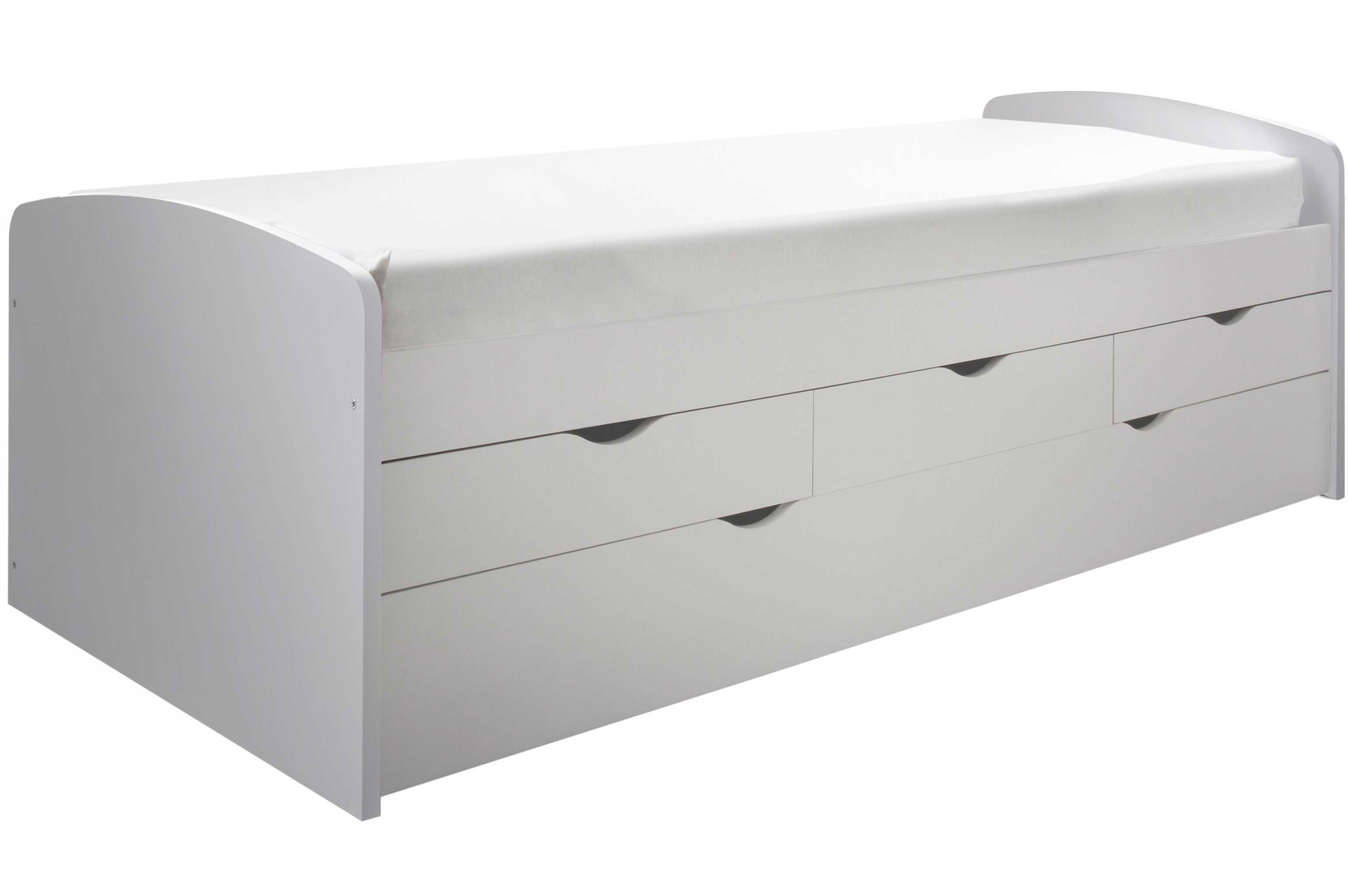 Lit banquette Nasri 90x200 avec tiroir de lit - blanc - Image 9