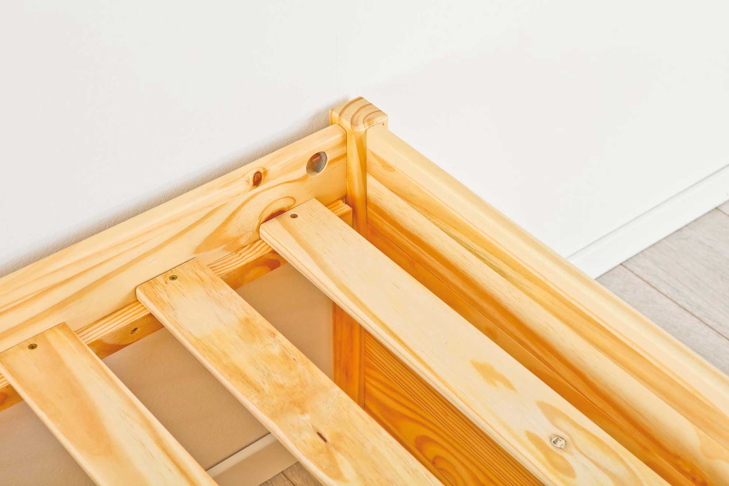 Lit banquette Xavier avec rangements - bois pin - Image 8