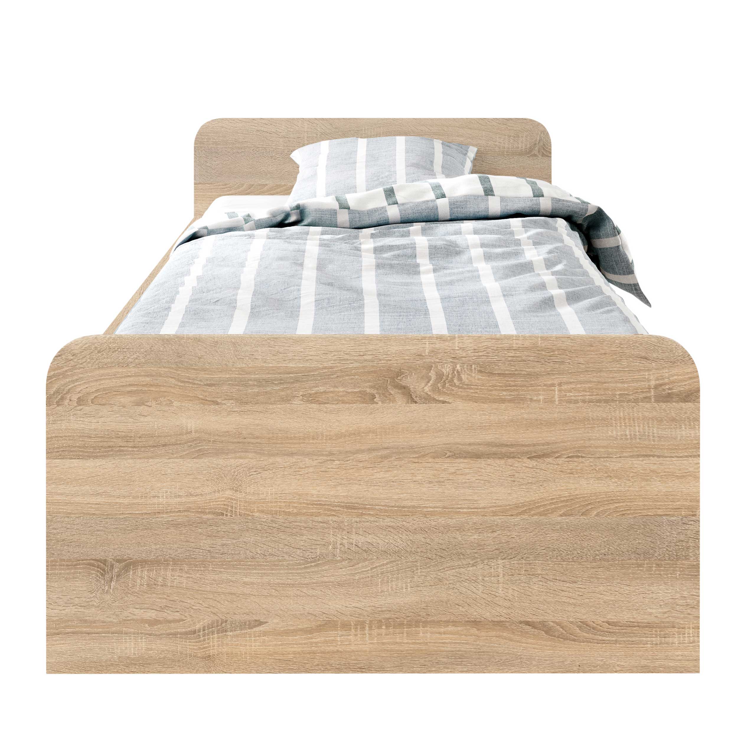 Lit Barko 90x200 cm avec 3 tiroirs - chêne sonoma - Image 4