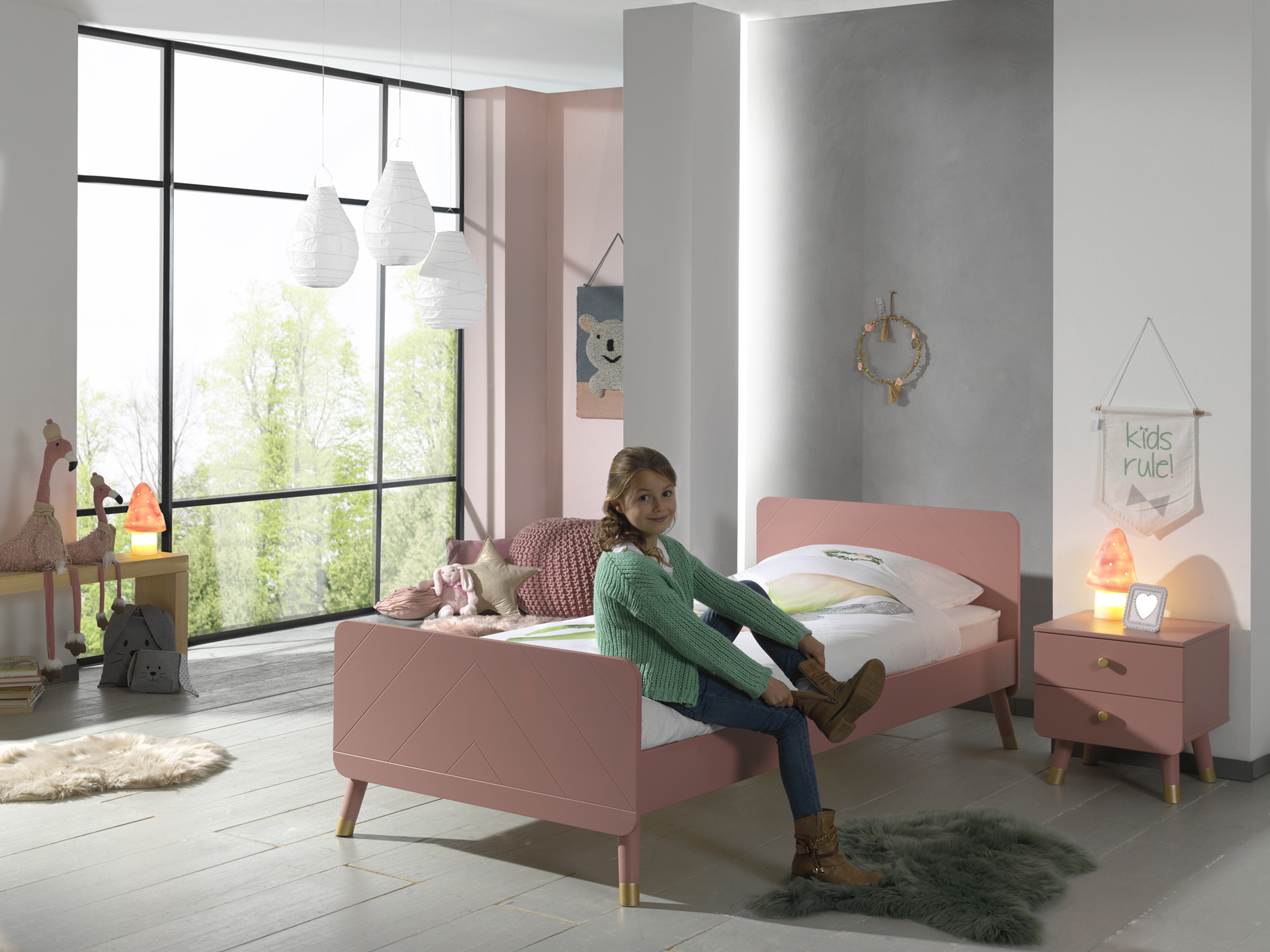 Lit Billy 90x200 - rose - Image 9