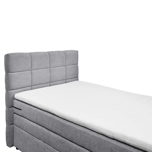 Lit boxspring Tahoe 120x200cm avec espace de rangement - gris - Image 3