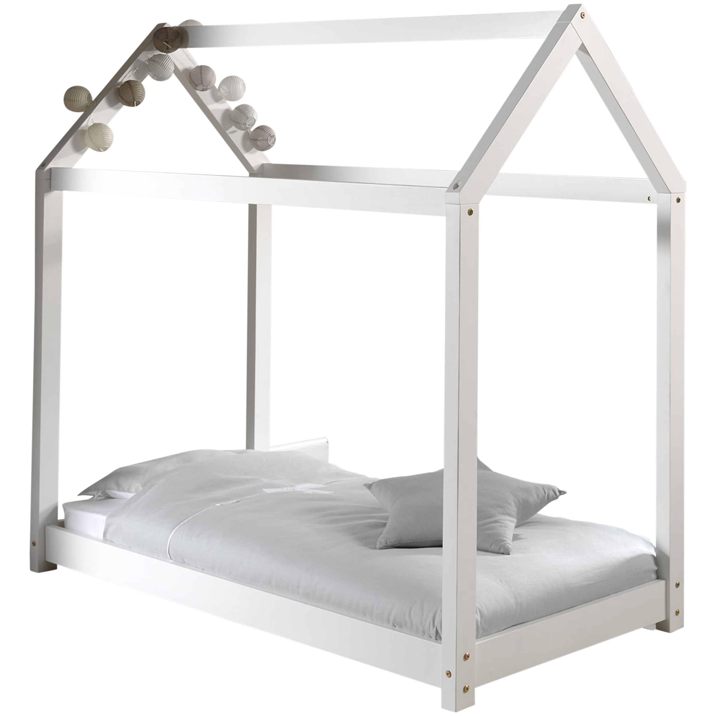 Lit cabane Home 70x140 - blanc - Image 3