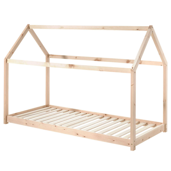 Lit cabane Home 90x200 - bois pin - Image 2