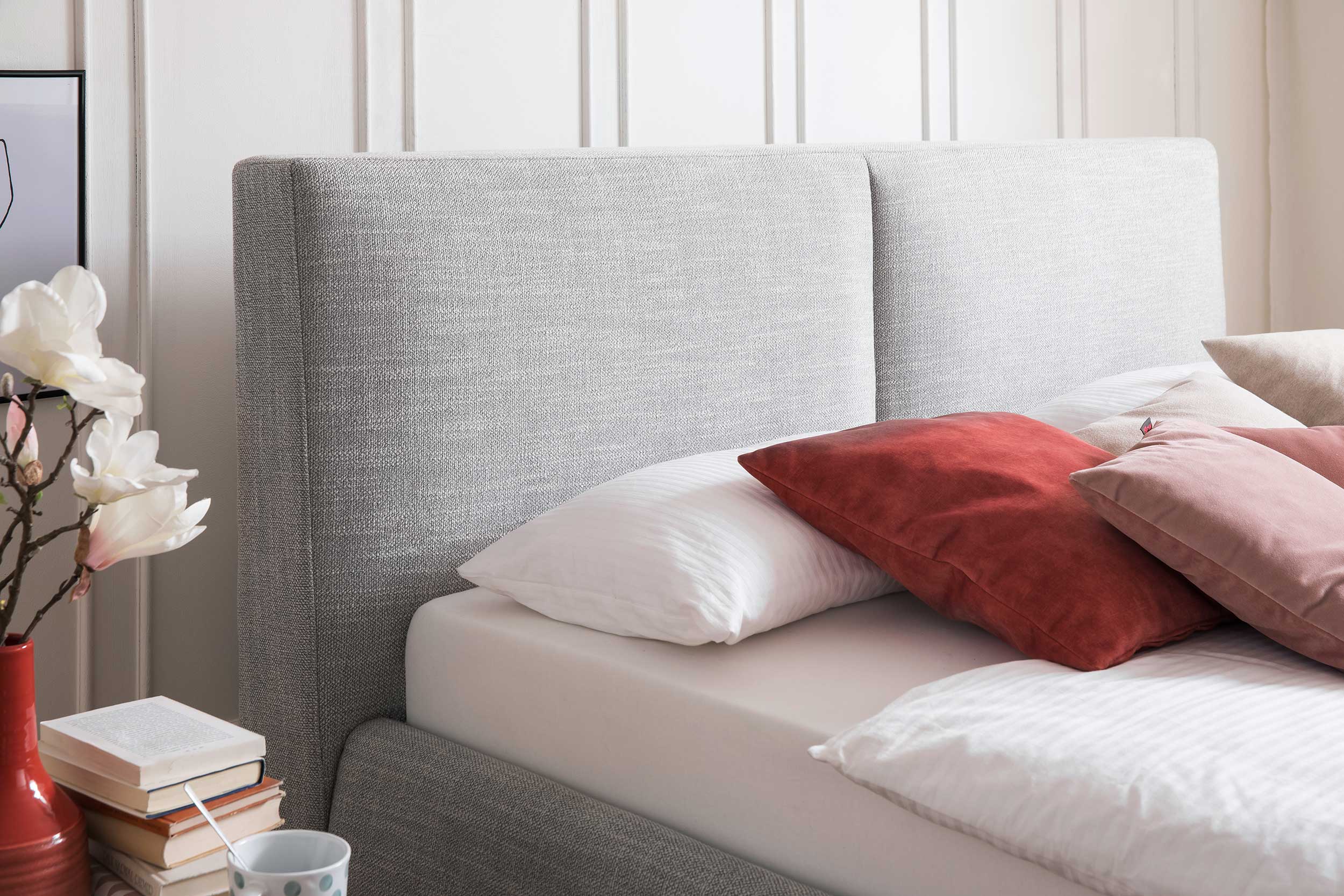 Lit coffre 180x200 - gris clair - Image 9