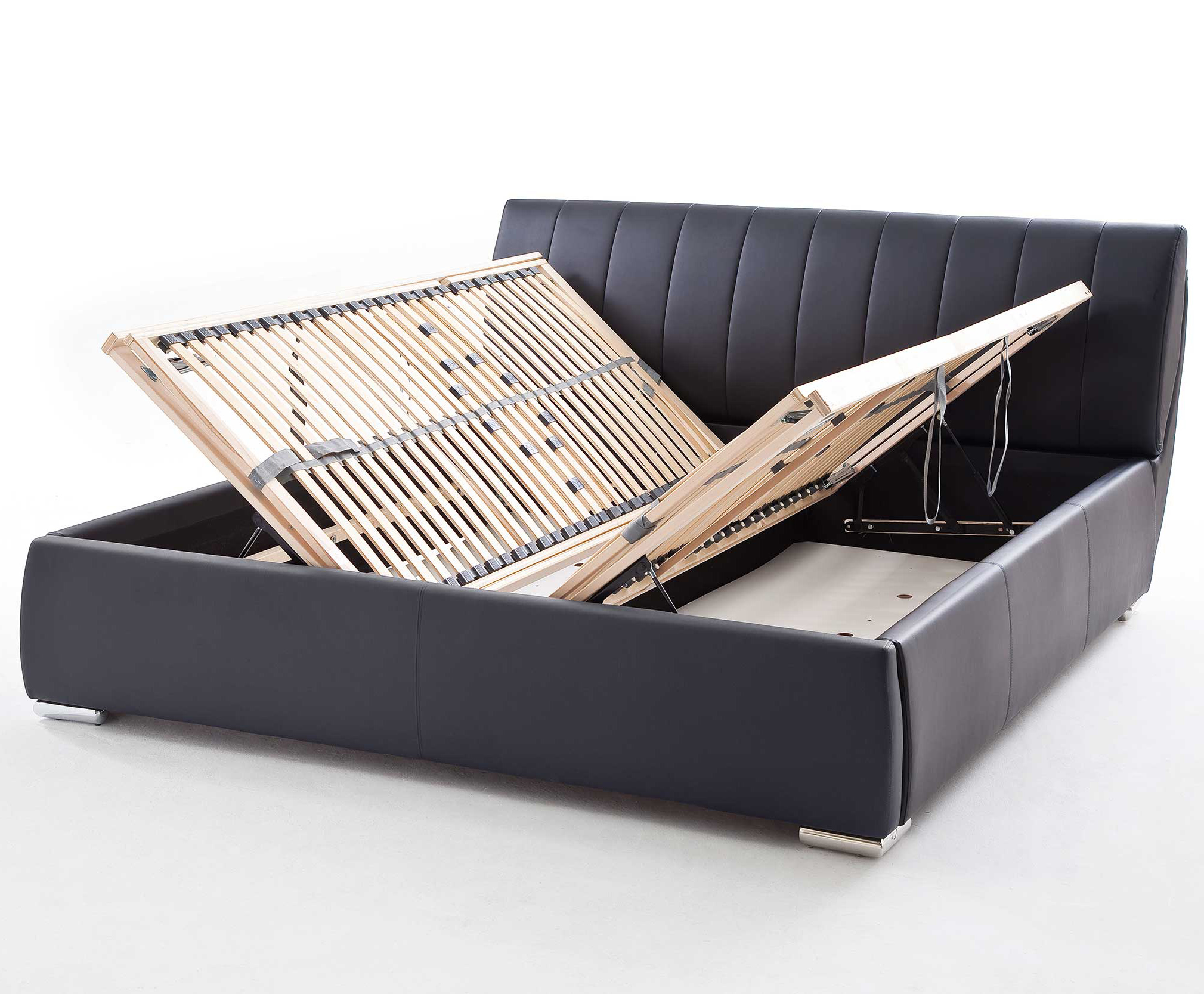 Lit coffre Davos 180x200 - noir - Image 5