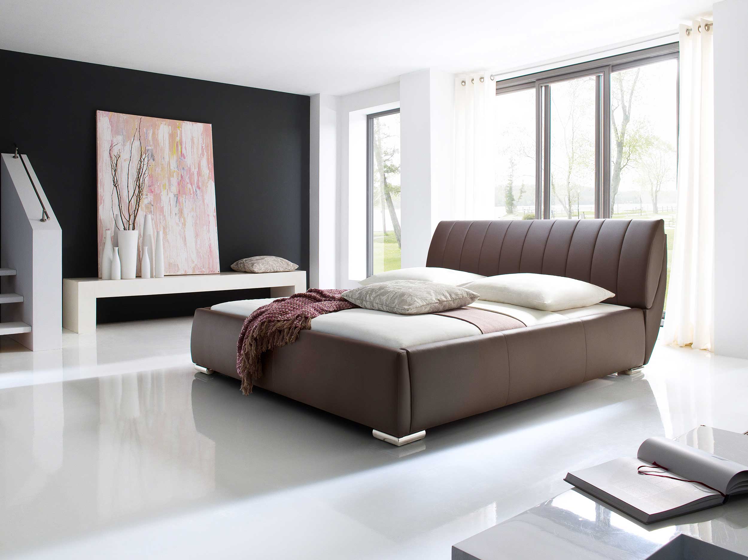 Lit coffre Davos 200x200 kingsize - brun - Image 3