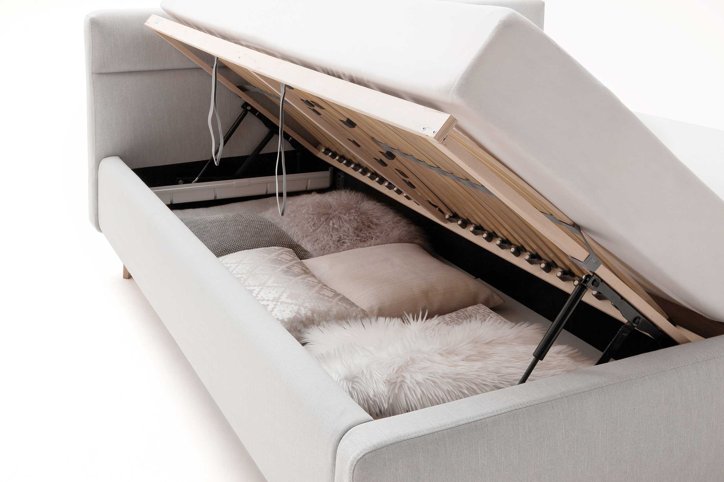 Lit coffre Lode 160x200 - gris - Image 8