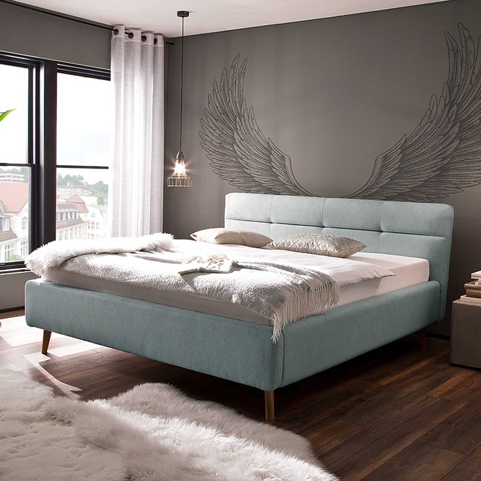 Lit coffre Lode 180x200 - bleu