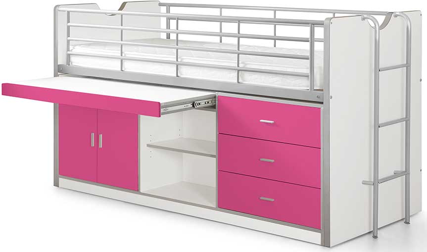 Lit combiné Bonny 95 - fuchsia - Image 3