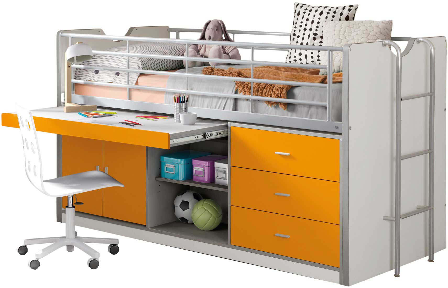 Lit combiné Bonny 95 - orange - Image 4