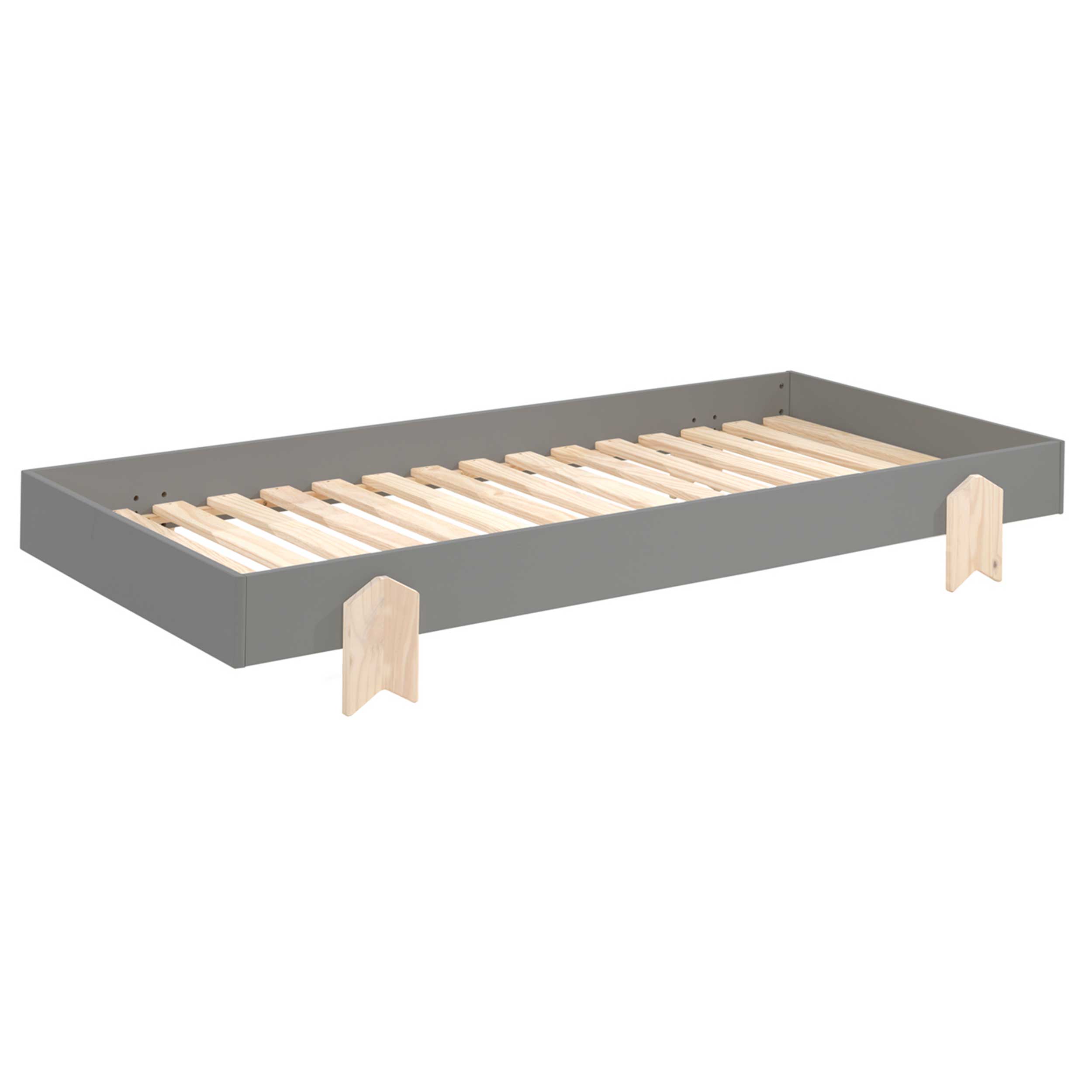 Lit d'enfant Modulo Arrow 90x200 empilable - anthracite/bois de pin - Image 3