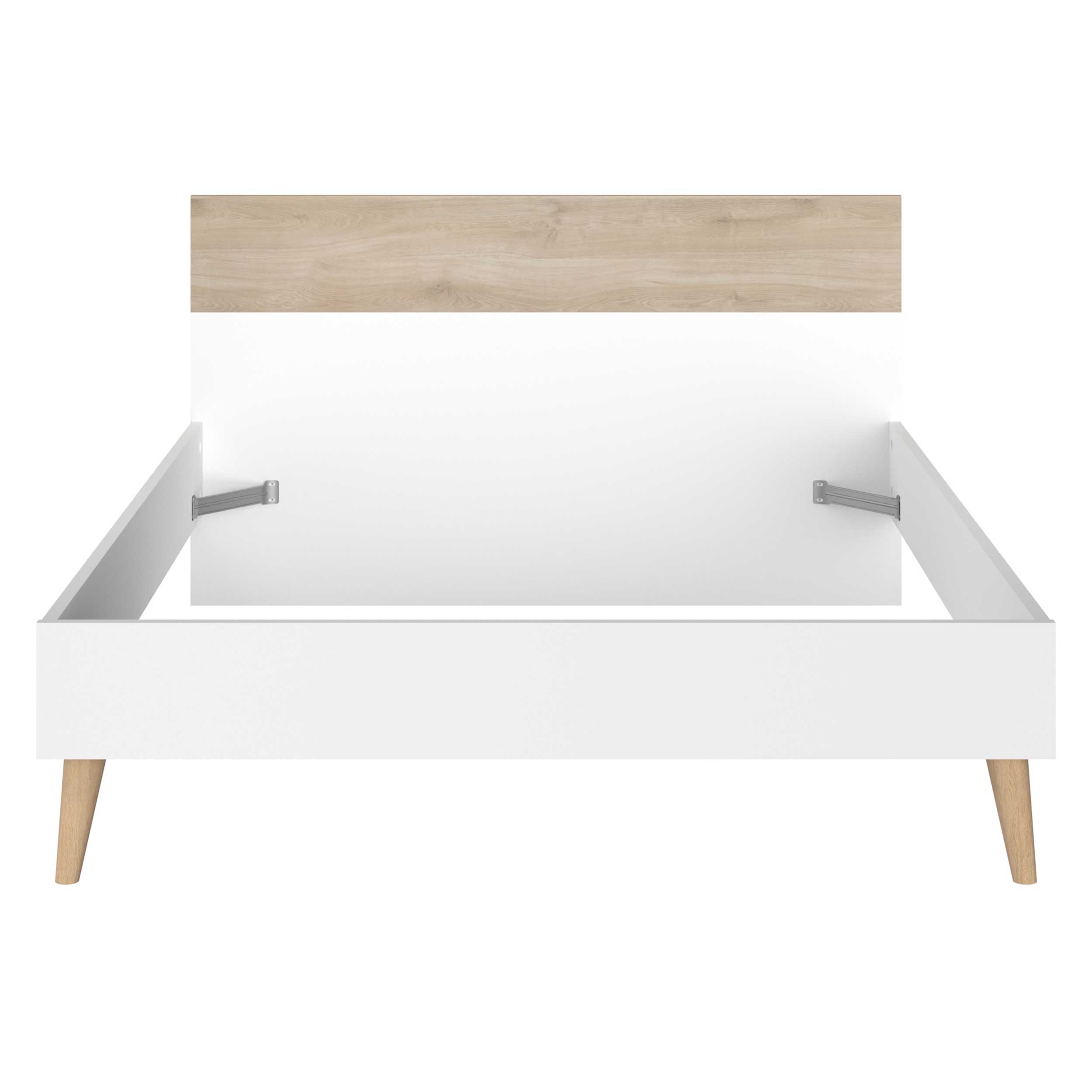 Lit double Hardy 160x200 - blanc/eik - Image 8