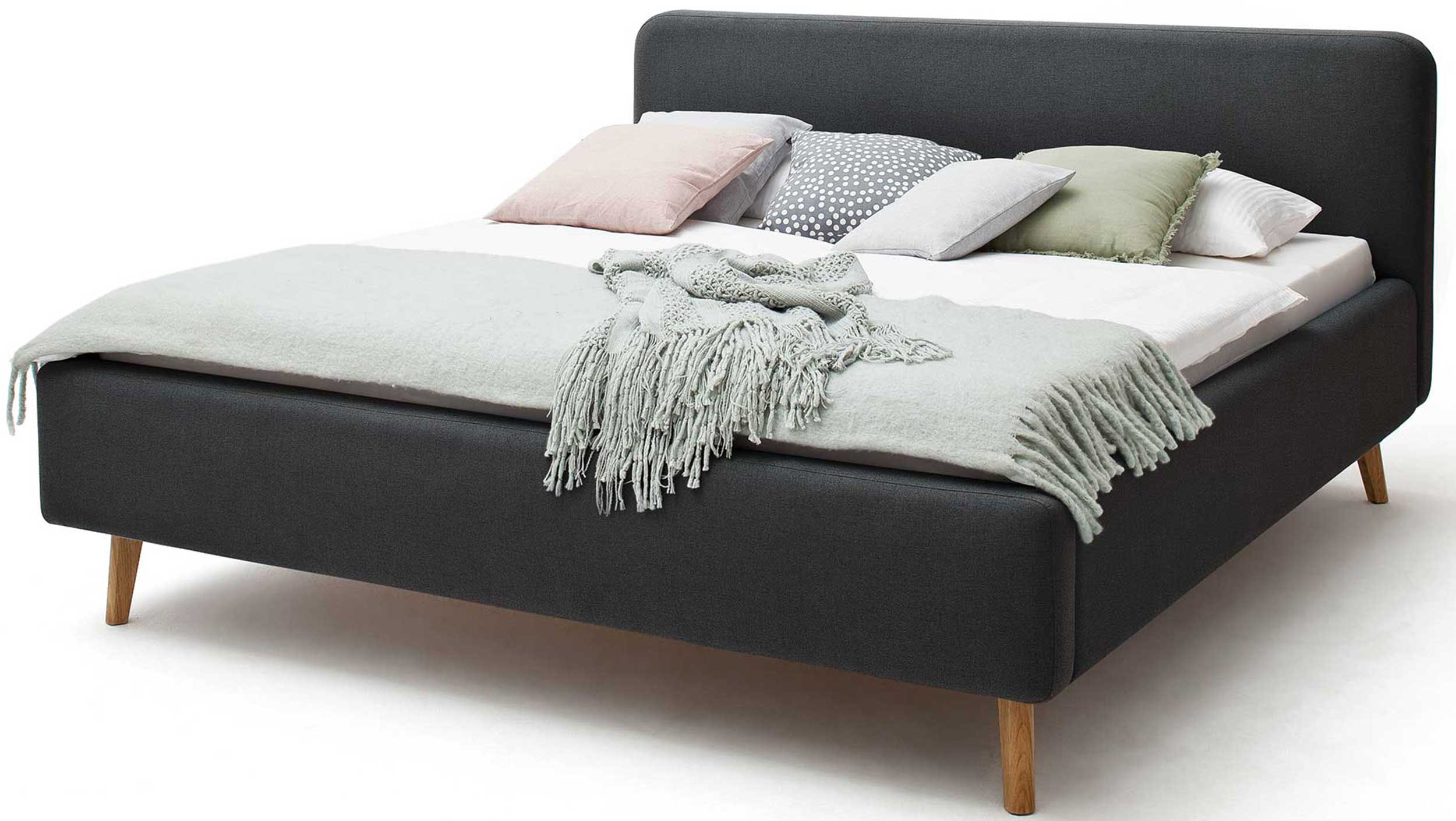 Lit en tissu Tony 140x200 - anthracite - Image 2