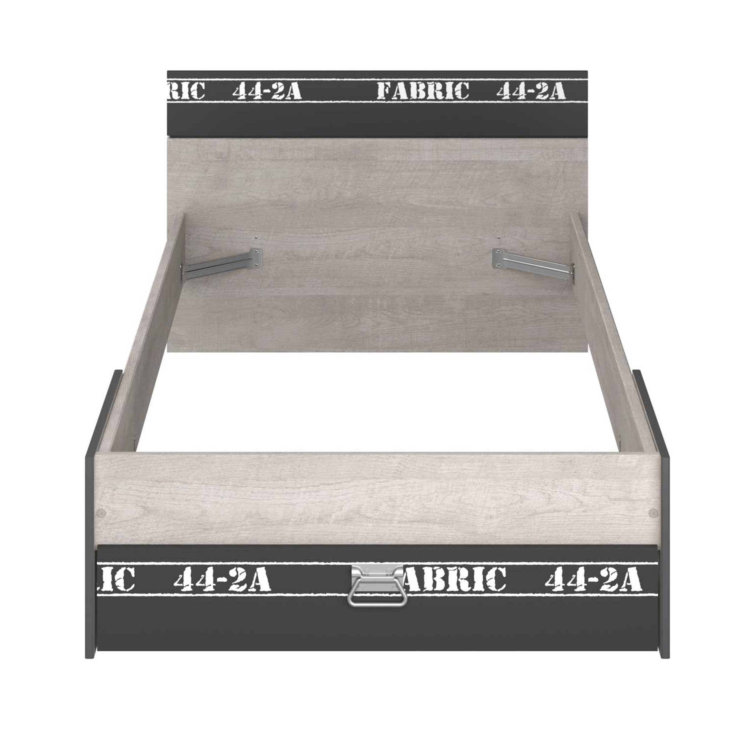 Lit enfant Fabien 90x200 - brun/gris - Image 9