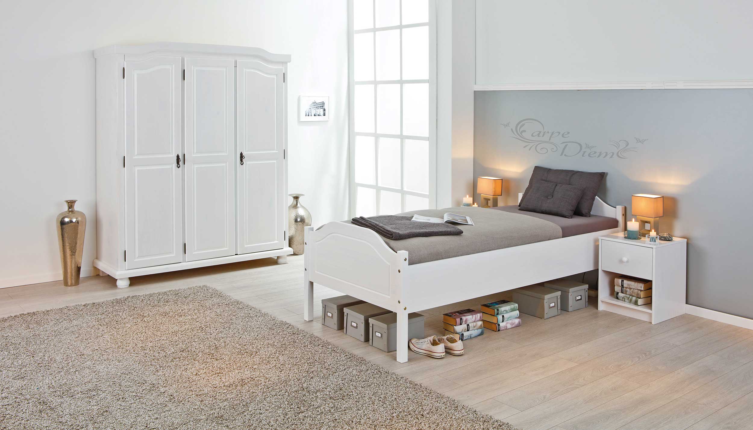 Lit enfant Karlo 90x200 cm - white wash - Image 11