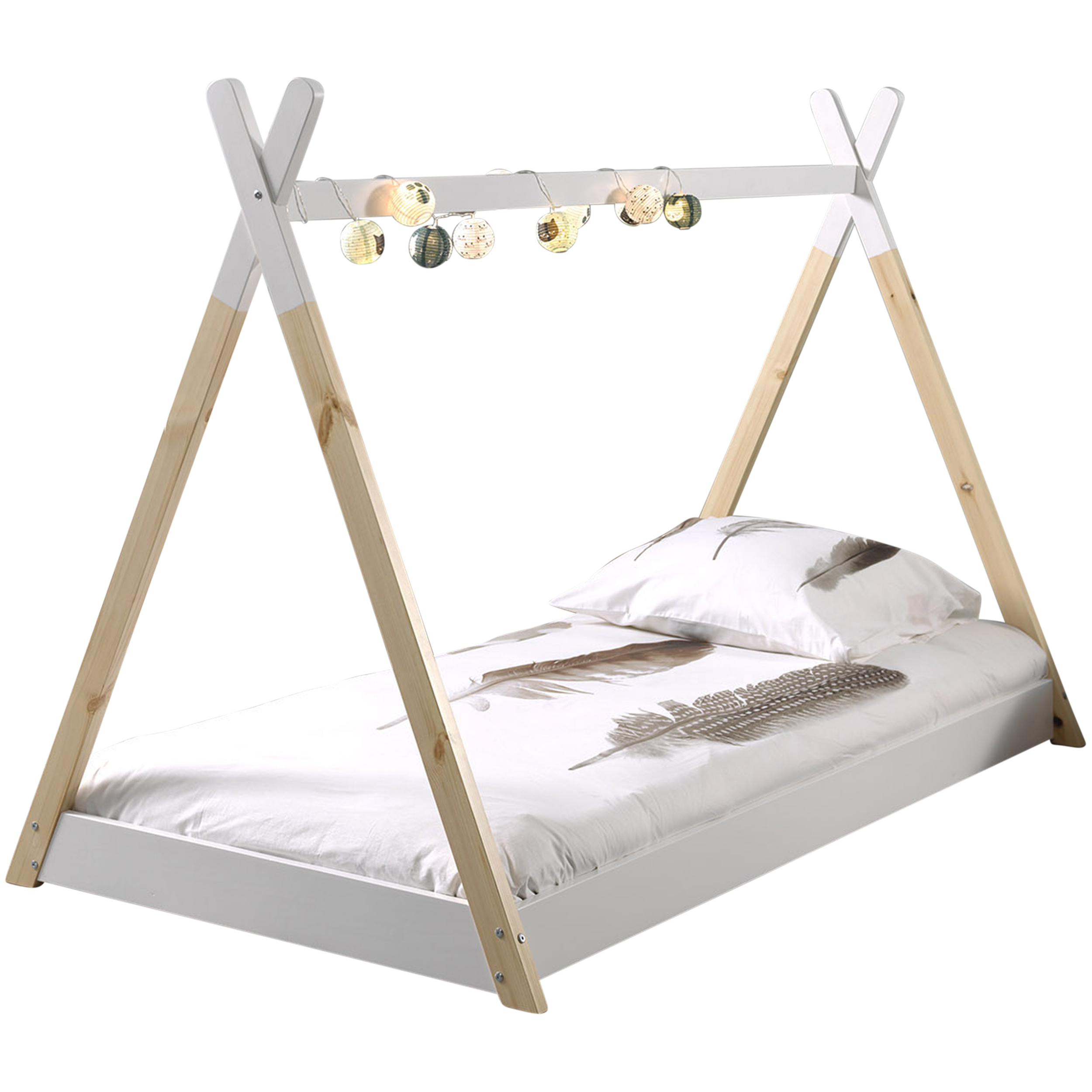 Lit enfant tipi 90x200 - bois pin massif - Image 4
