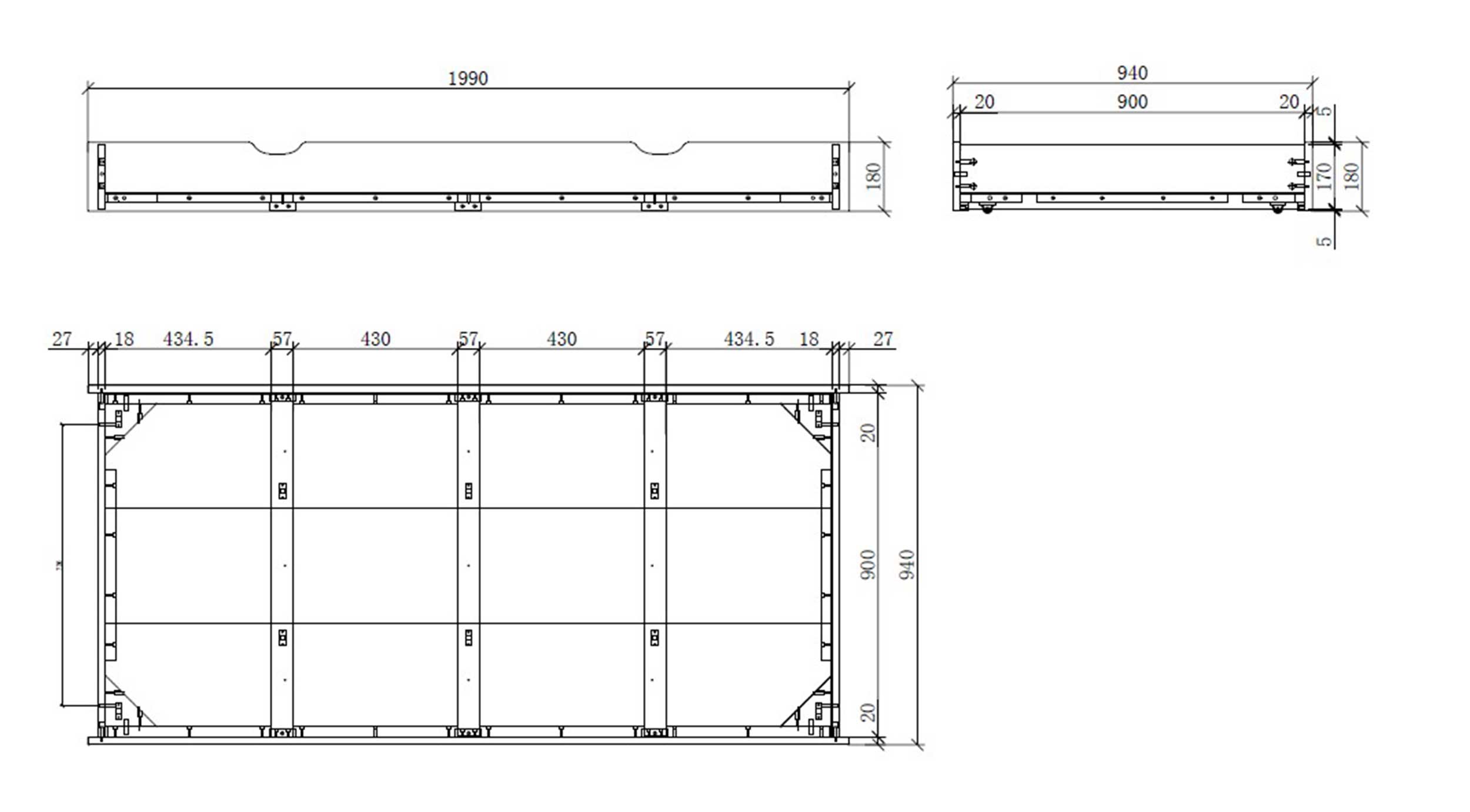 Lit Erik 90x200cm avec tiroir de lit - blanc - Image 4