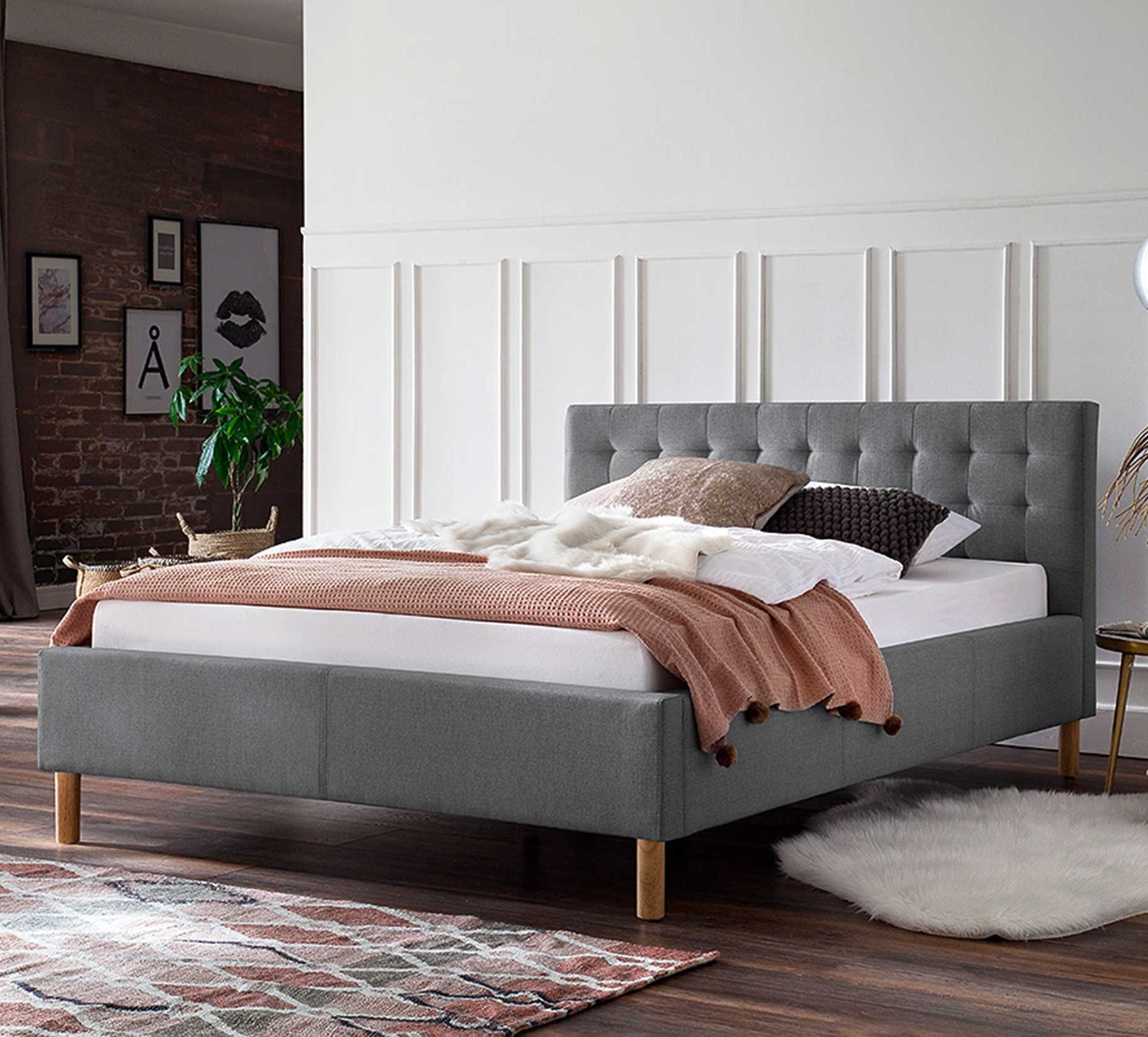 Lit Marilou 120x200 - gris - Image 4