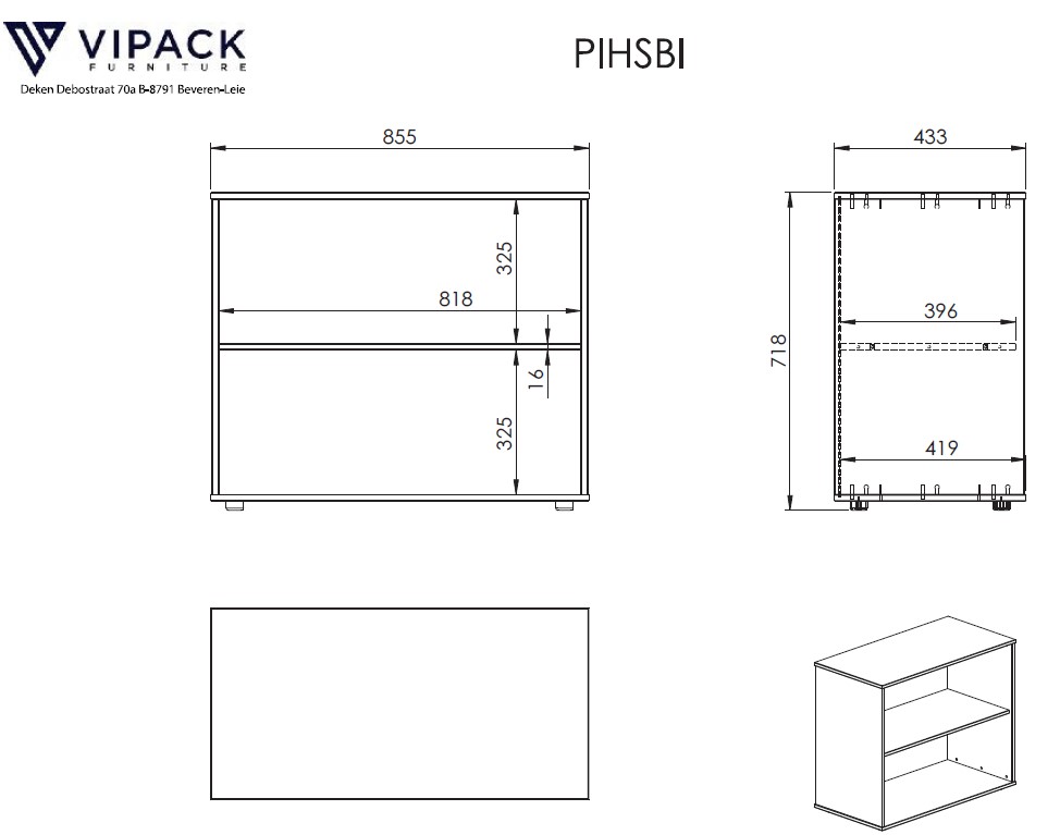 Lit mezzanine Claire 140x200 avec canapé-lit et chiffonnier - blanc - Image 2