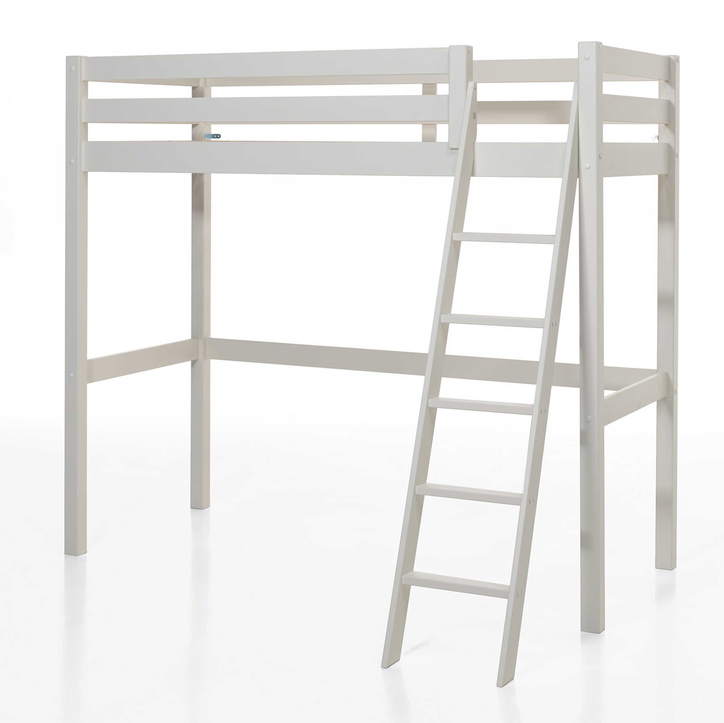 Lit mezzanine Claire 90x200 avec canapé-lit - blanc - Image 5