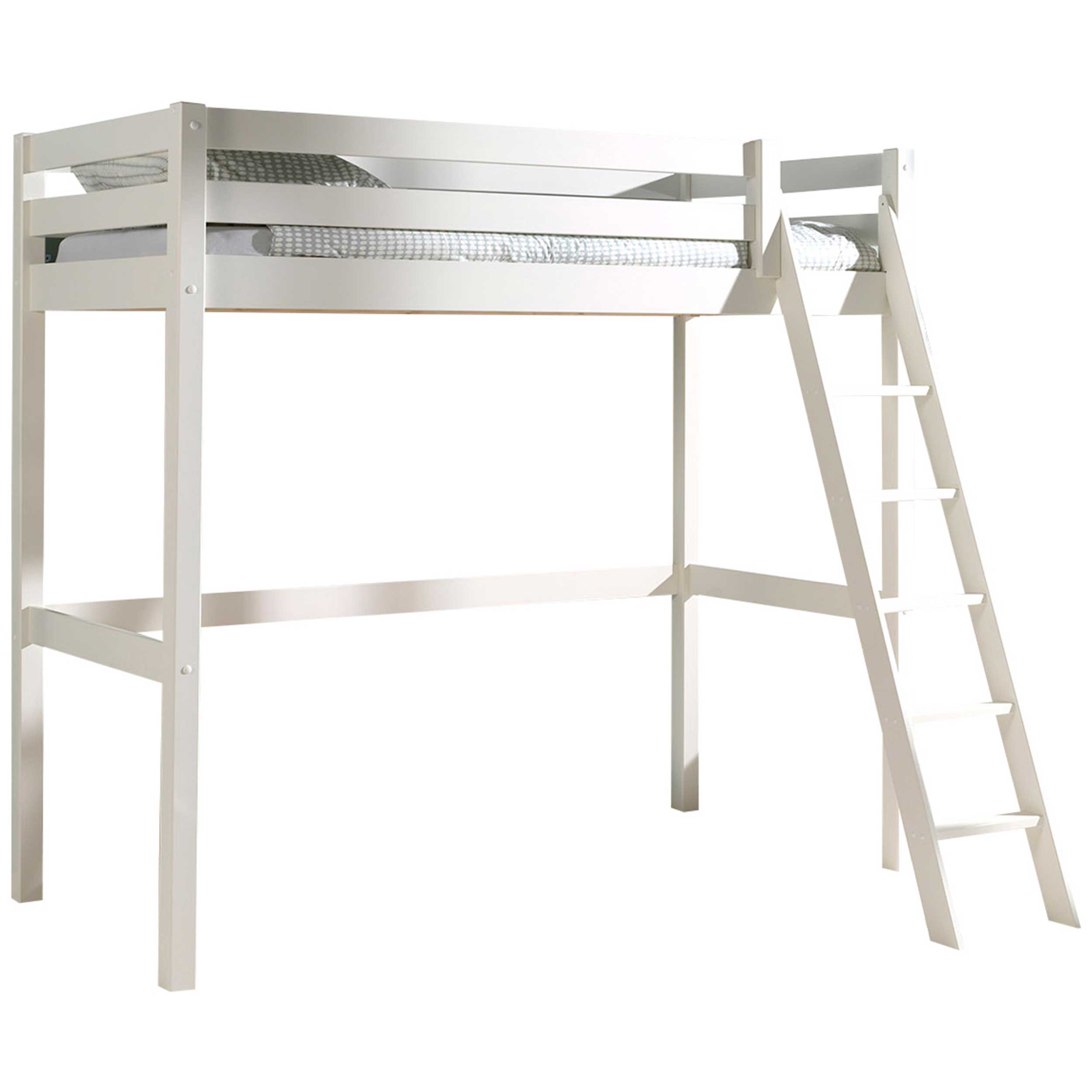 Lit mezzanine Claire 90x200 - blanc - Image 3
