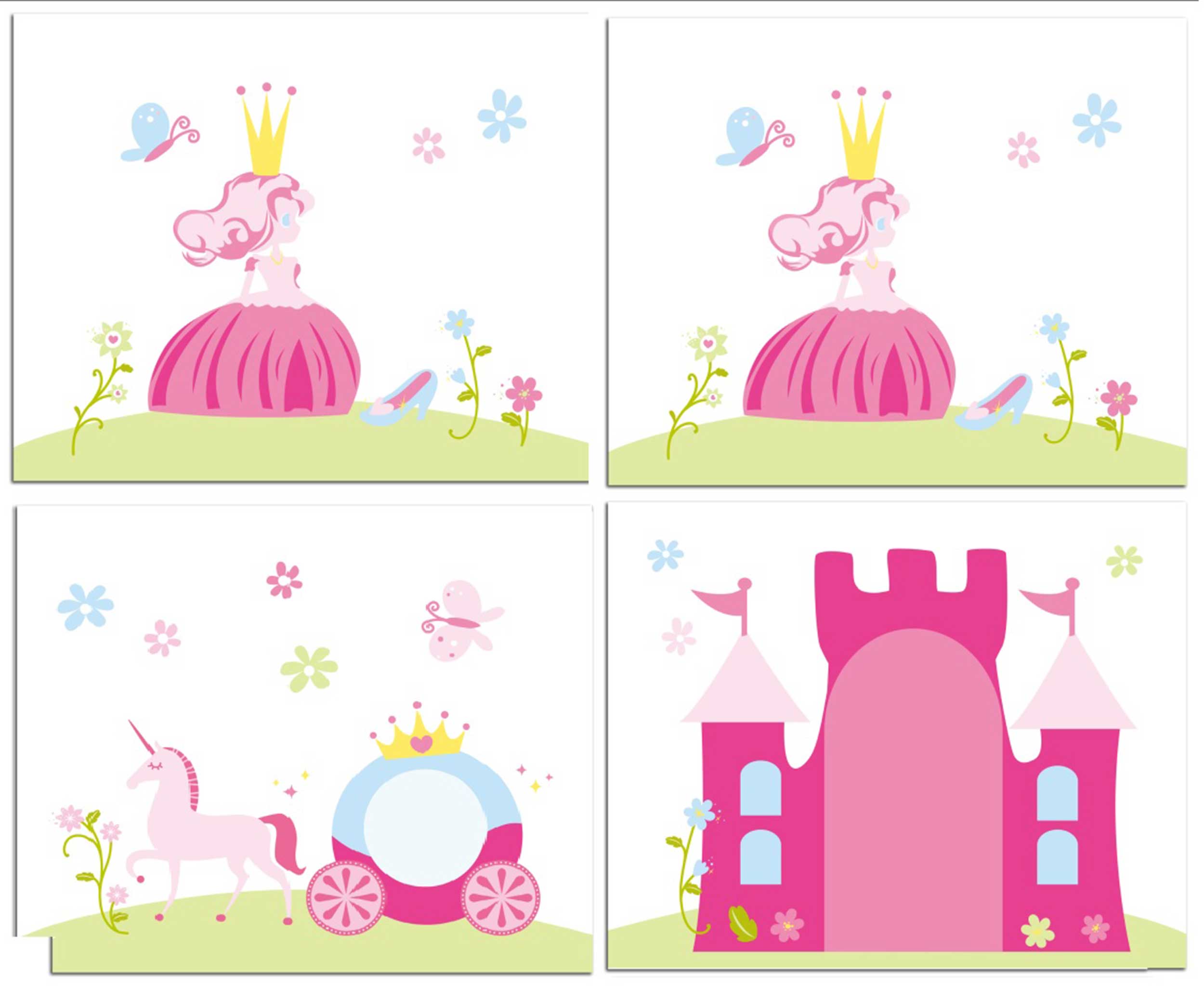 Lit mi-hauteur Astrid avec tente et sacs de rangement Princess II - blanc - Image 2