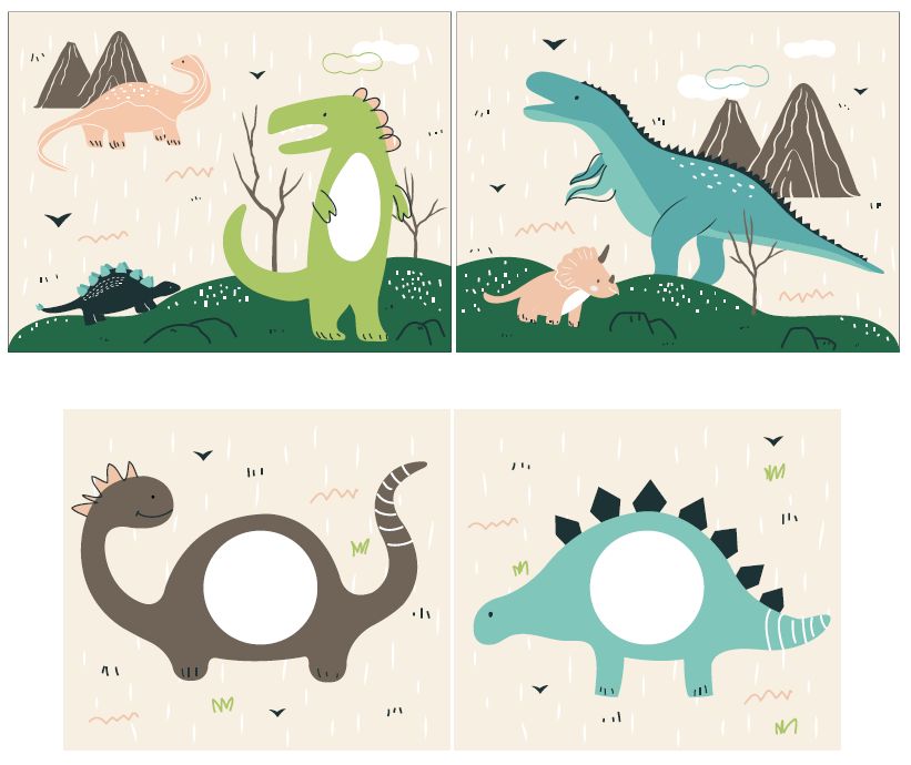 Lit mi-hauteur avec toboggan Astrid avec tente de lit Dino - gris - Image 3