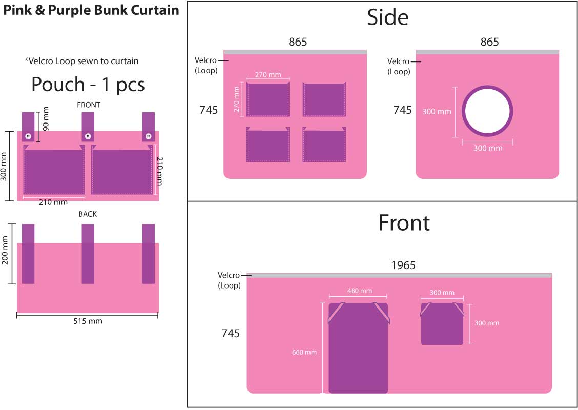 Lit mi-hauteur Charlotte avec tente de lit Bella - gris - Image 3