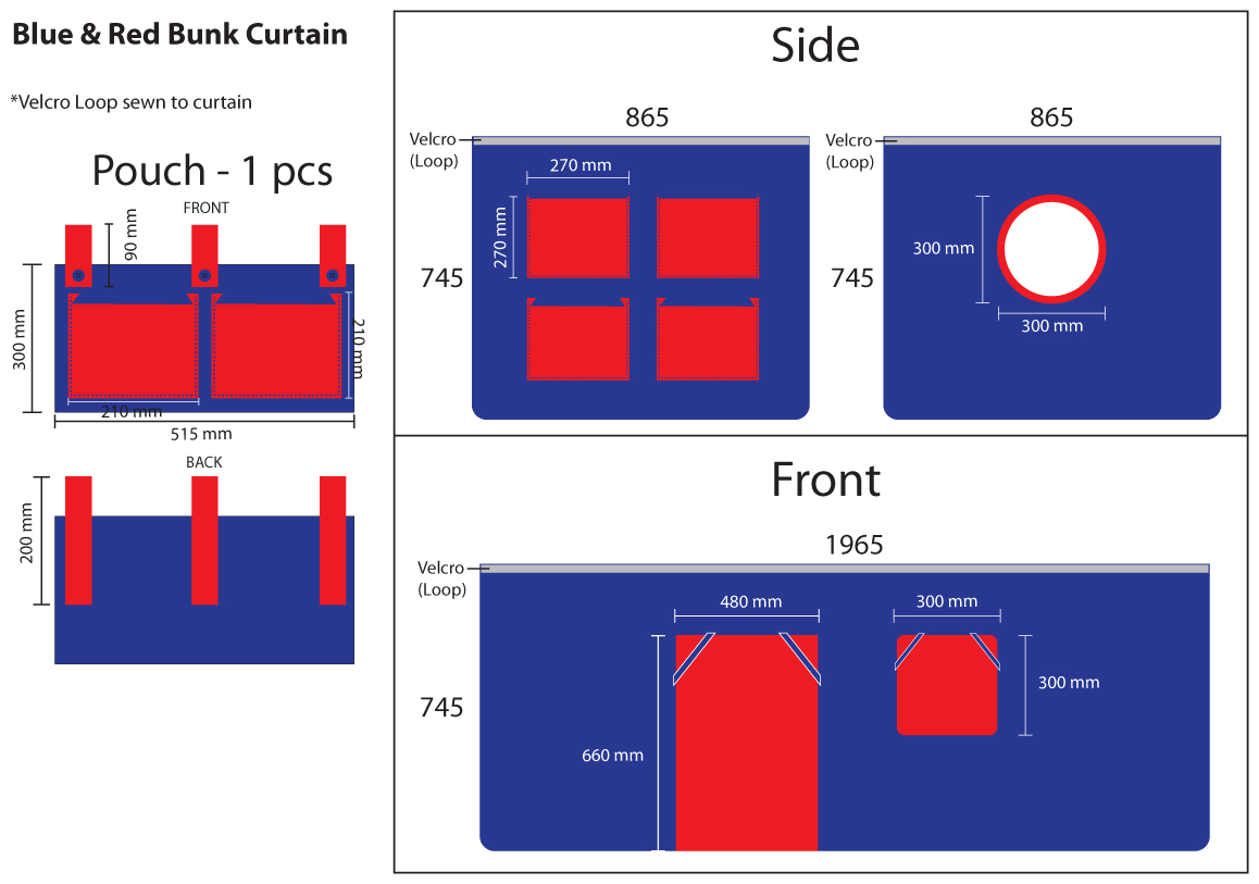 Lit mi-hauteur Charlotte avec tente de lit Domino - gris - Image 3