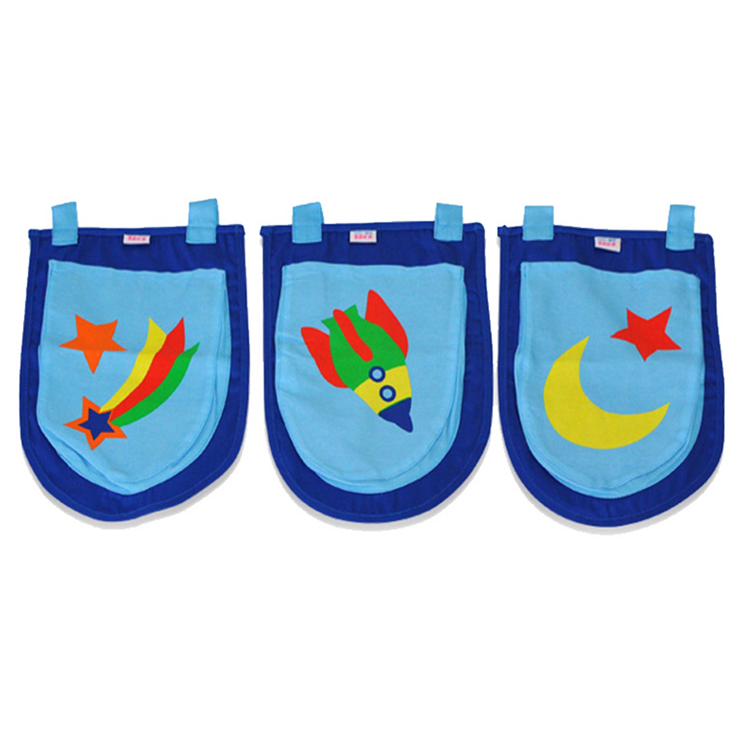 Lit mi-hauteur Charlotte avec tente de lit et sacs de rangement Astro - bois de pin - Image 2