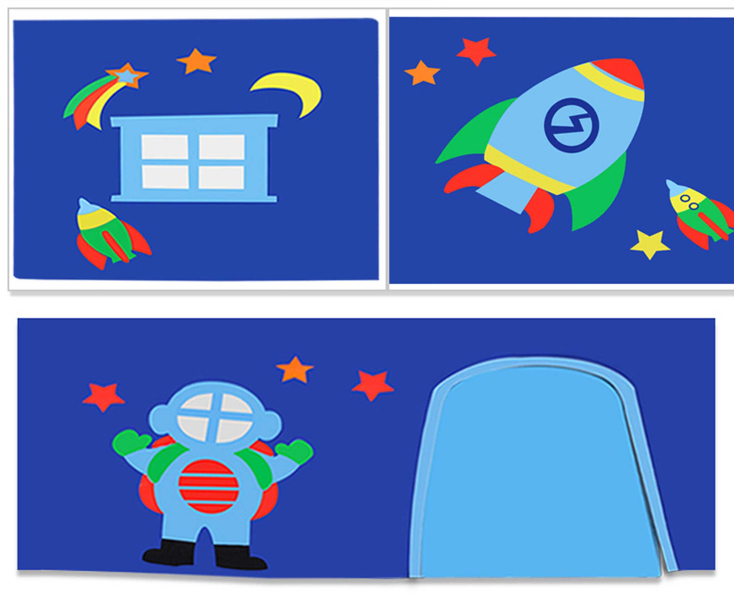 Lit mi-hauteur Charlotte avec tente de lit et sacs de rangement Astro - bois de pin - Image 4