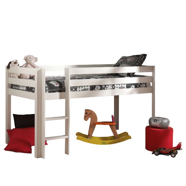 Lit mi-hauteur Charlotte avec tente de lit Pirates - blanc - Image 5