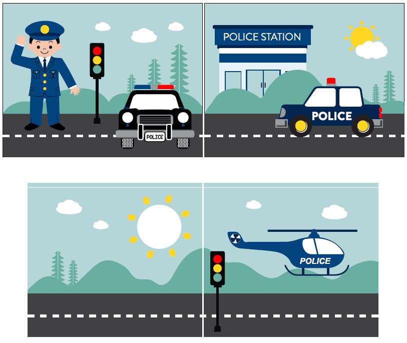 Lit mi-hauteur Charlotte avec tente de lit Police - bois de pin - Image 3