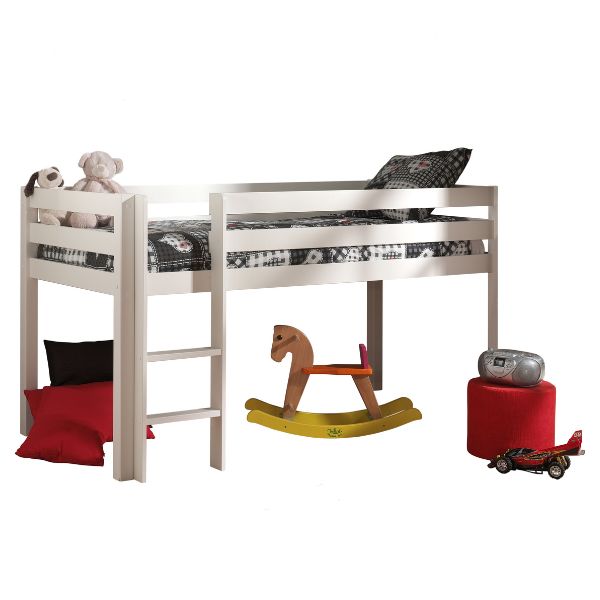 Lit mi-hauteur Charlotte avec tente de lit princess II - blanc - Image 5