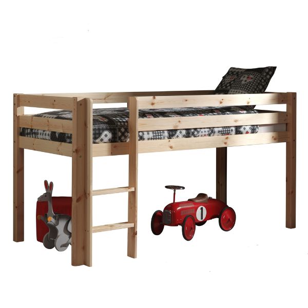 Lit mi-hauteur Charlotte avec tente de lit princess II - bois de pin - Image 5